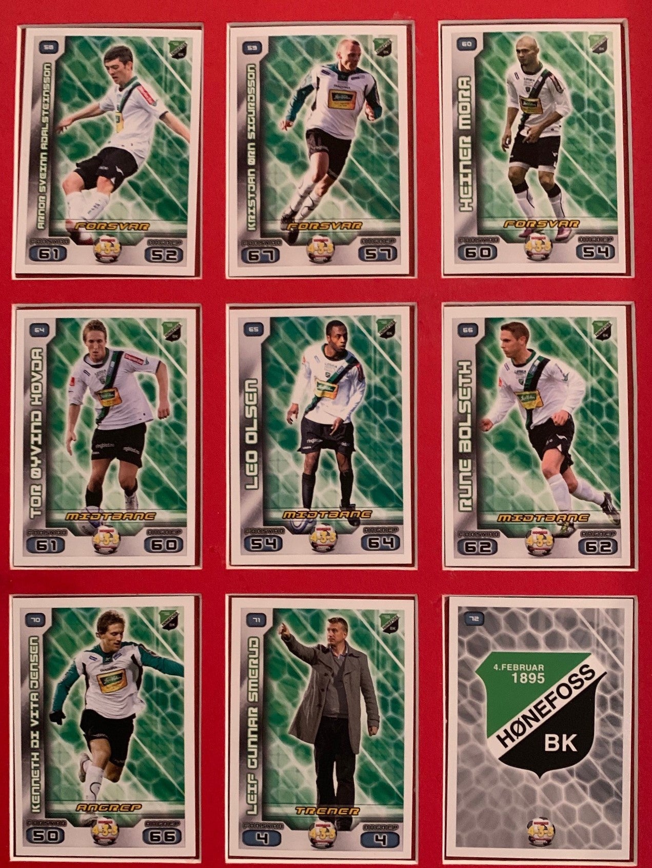 000. HØNEFOSS - TIPPELIGAEN 2012 - KOMPLETT LAGSERIE