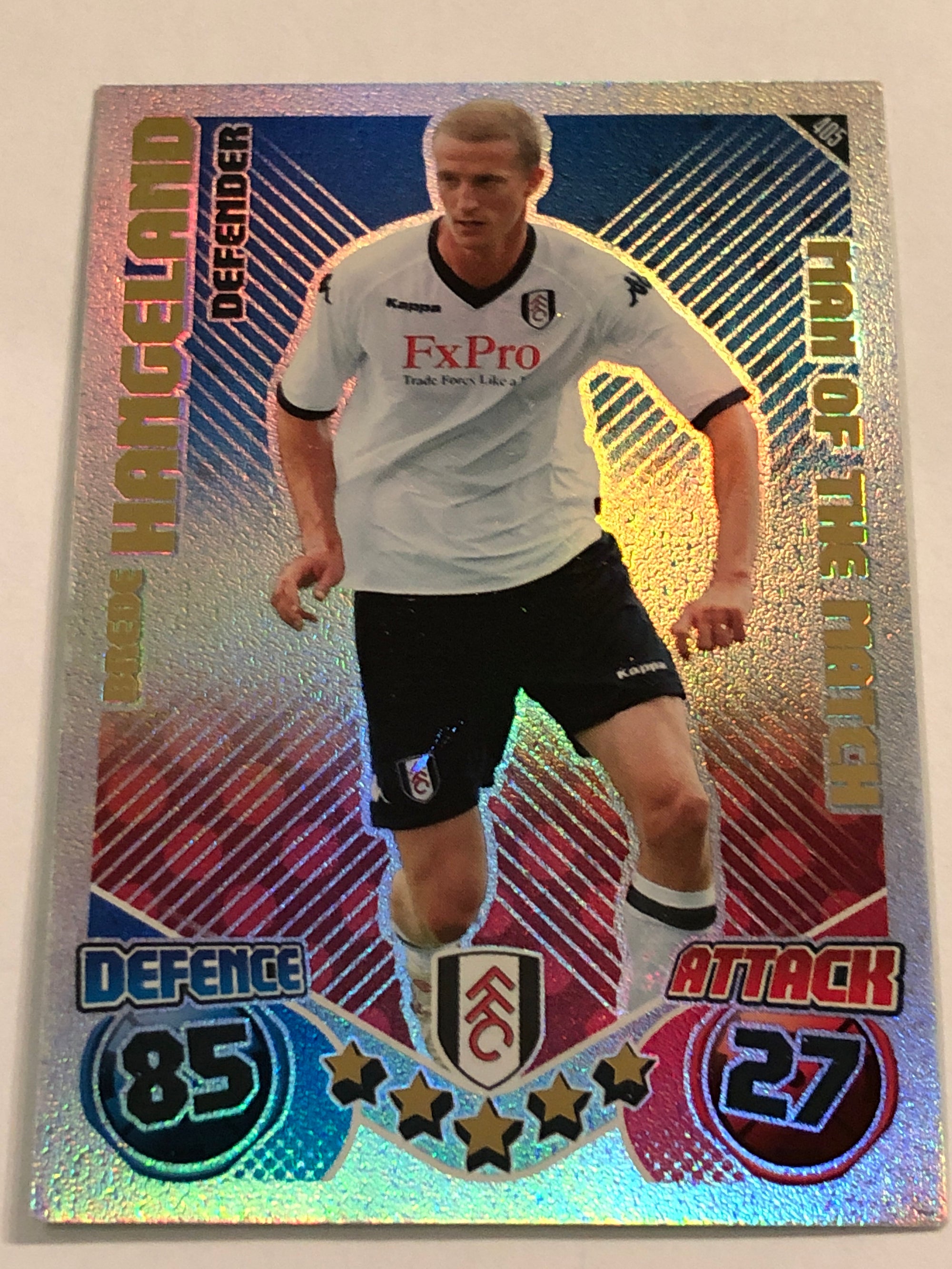 405. BREDE HANGELAND - FULHAM - MAN OF THE MATCH