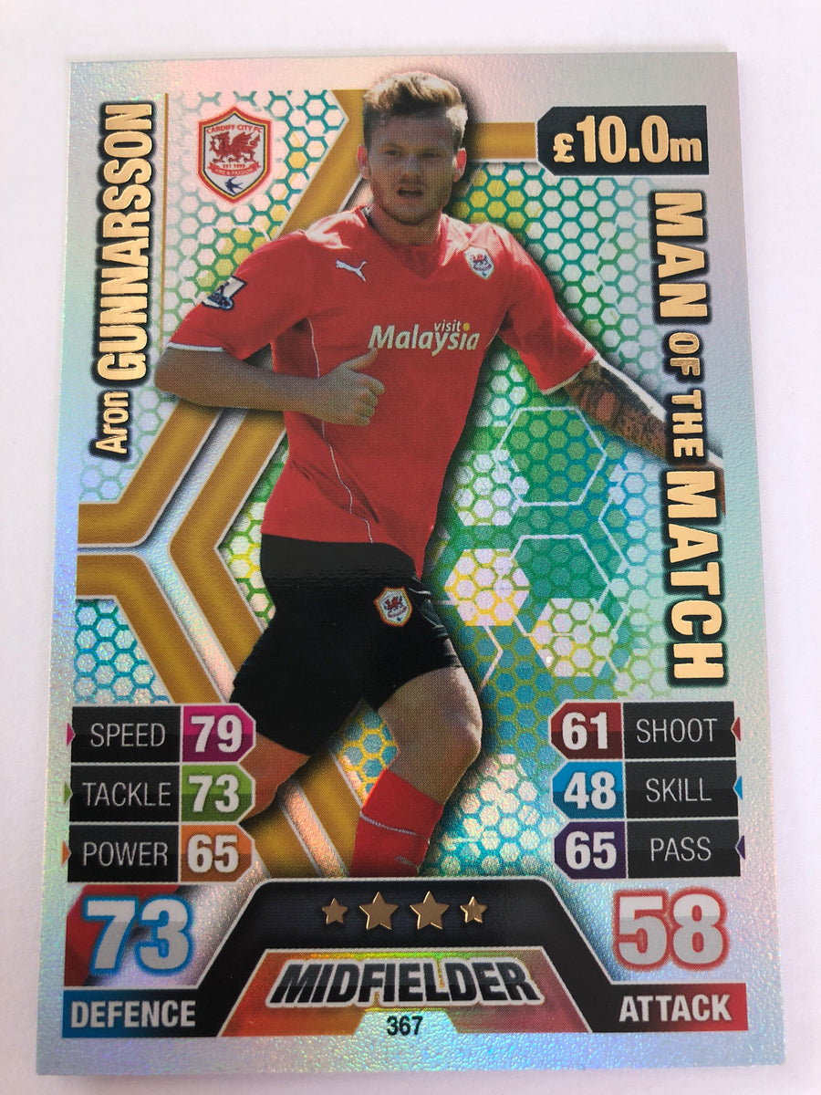 367. ARON GUNNARSSON - CARDIFF CITY - MAN OF THE MATCH