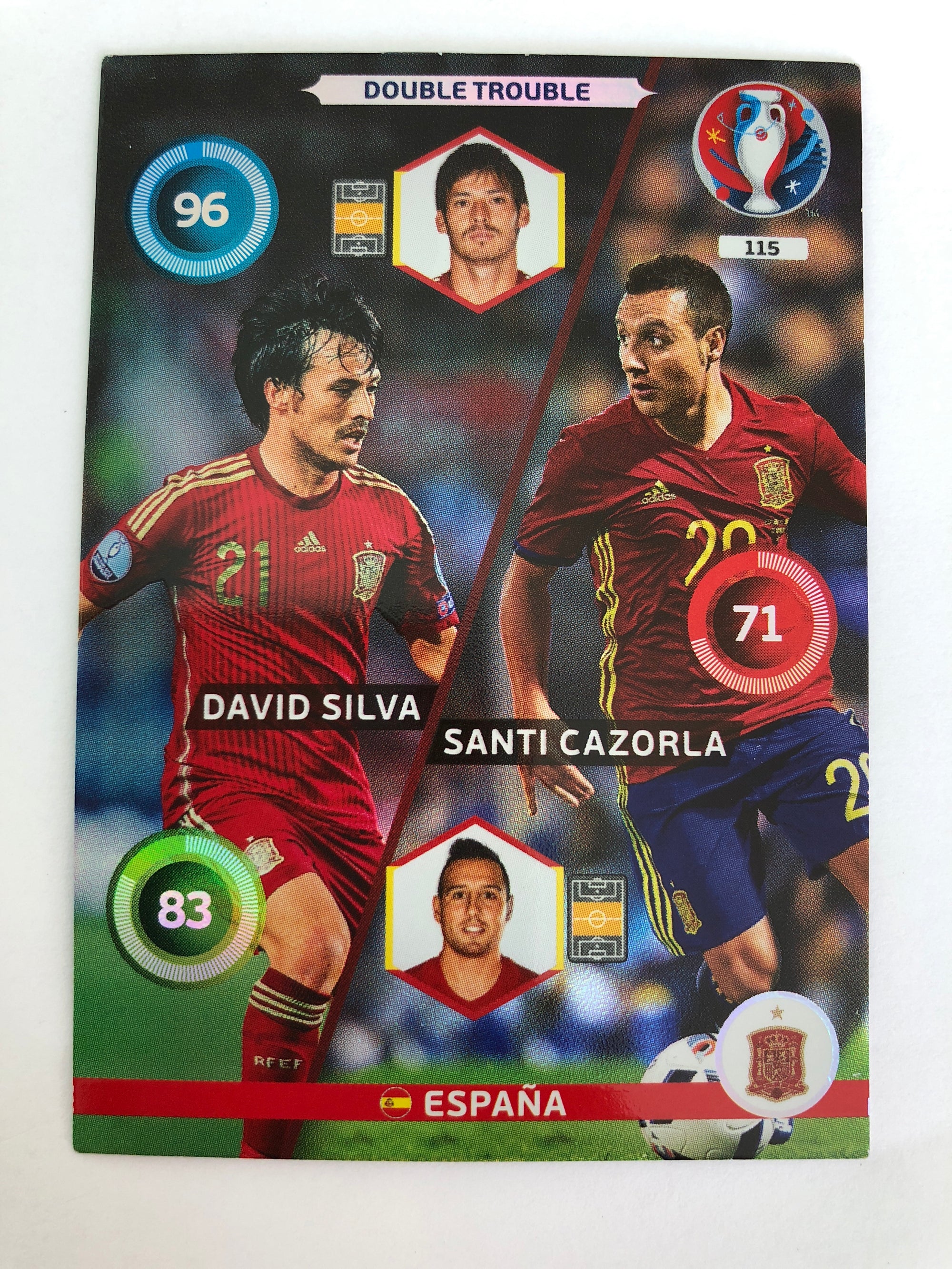 115. DAVID SILVA/SANTI CAZORLA - ESPANA - DOUBLE TROUBLE