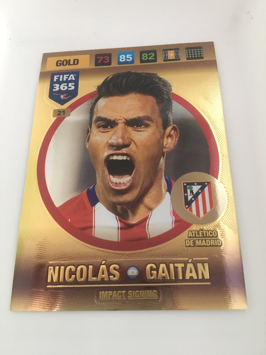 021. NICOLÁS GAITÁN - ATLÉTICO DE MADRID - GOLD - IMPACT SIGNING