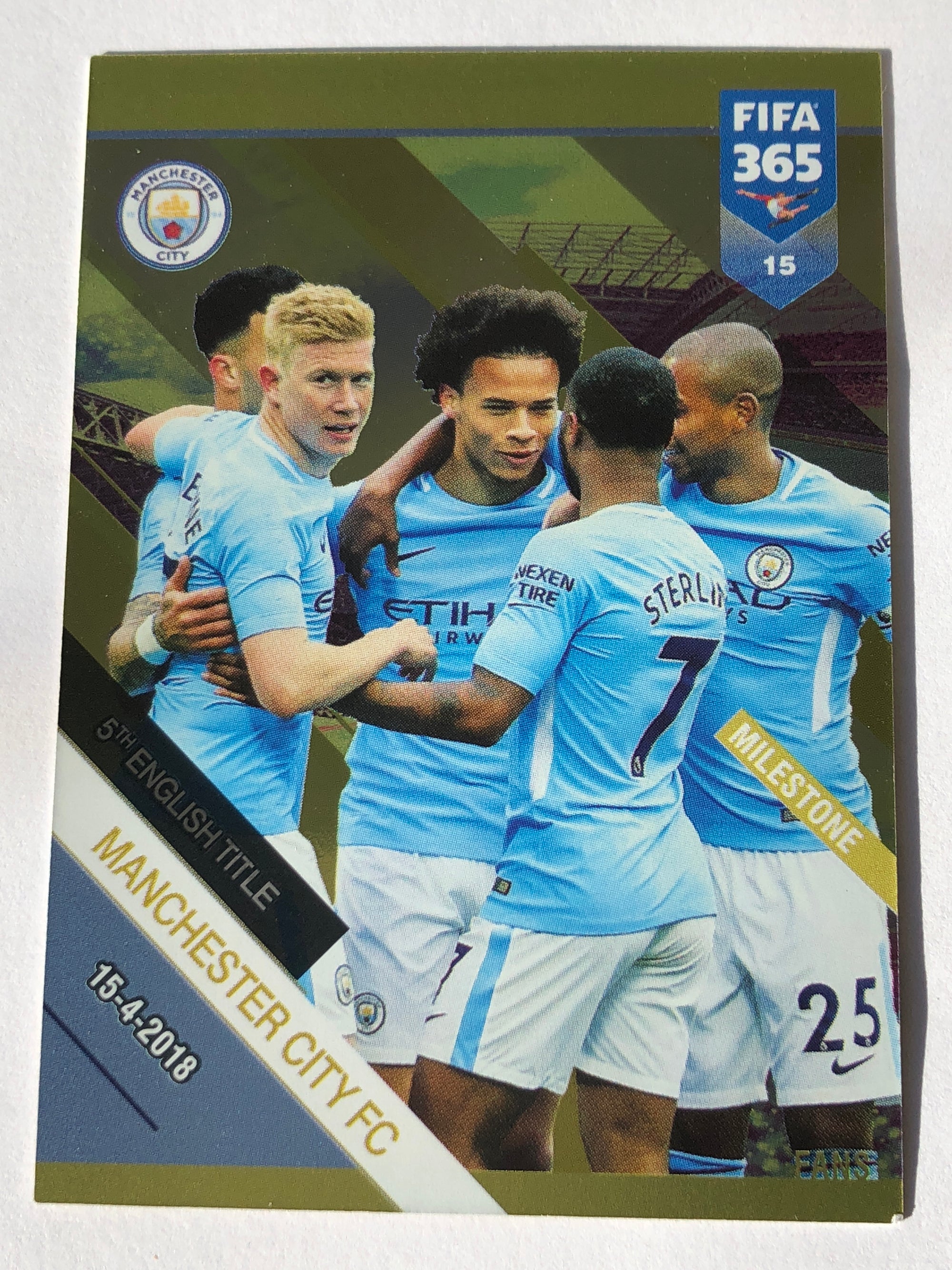 015. 5TH ENGLISH TITLE - MANCHESTER CITY - MILESTONE