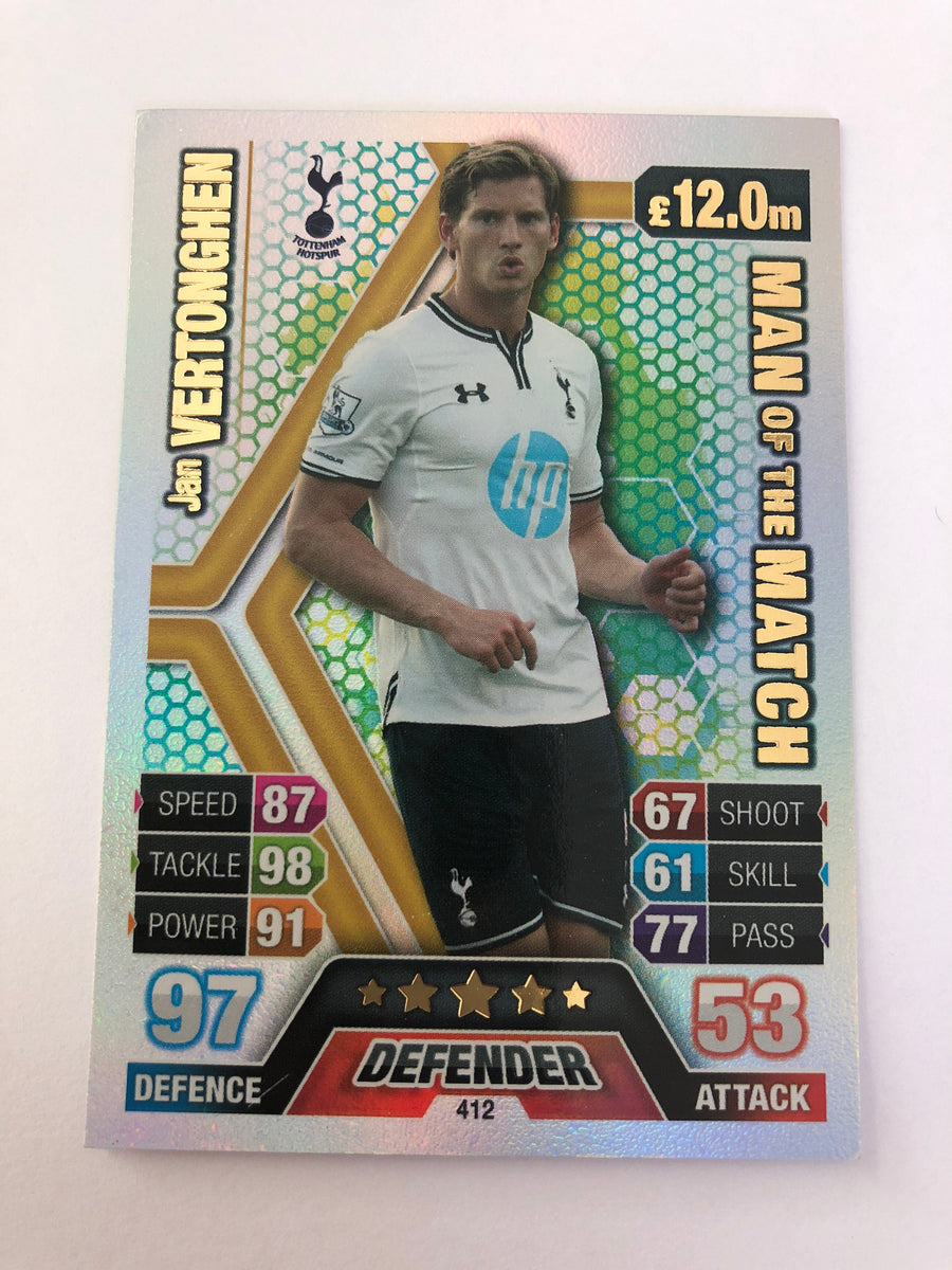 412. JAN VERTONGHEN - TOTTENHAM HOTSPUR - MAN OF THE MATCH