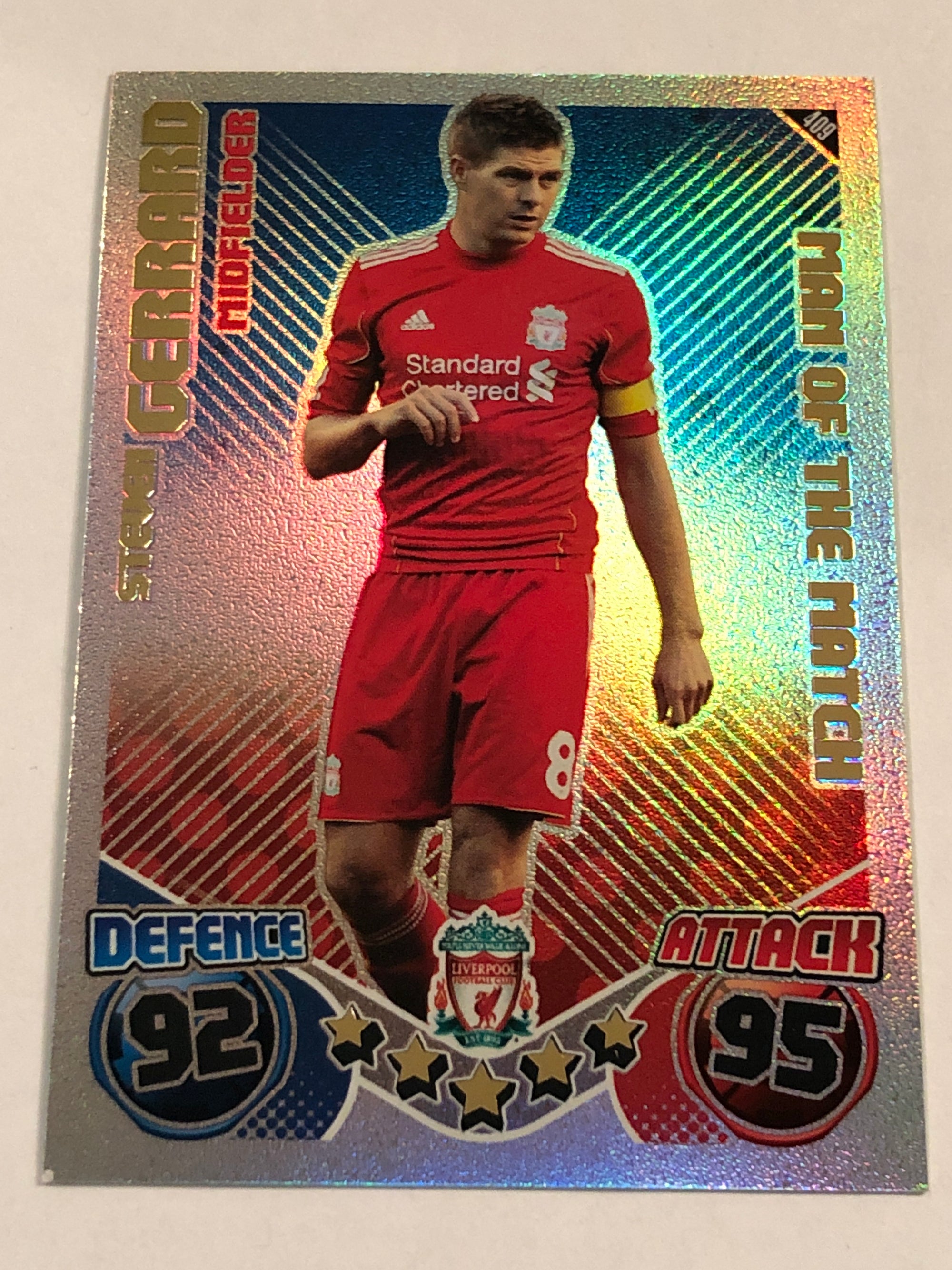 409. STEVEN GERRARD - LIVERPOOL - MAN OF THE MATCH