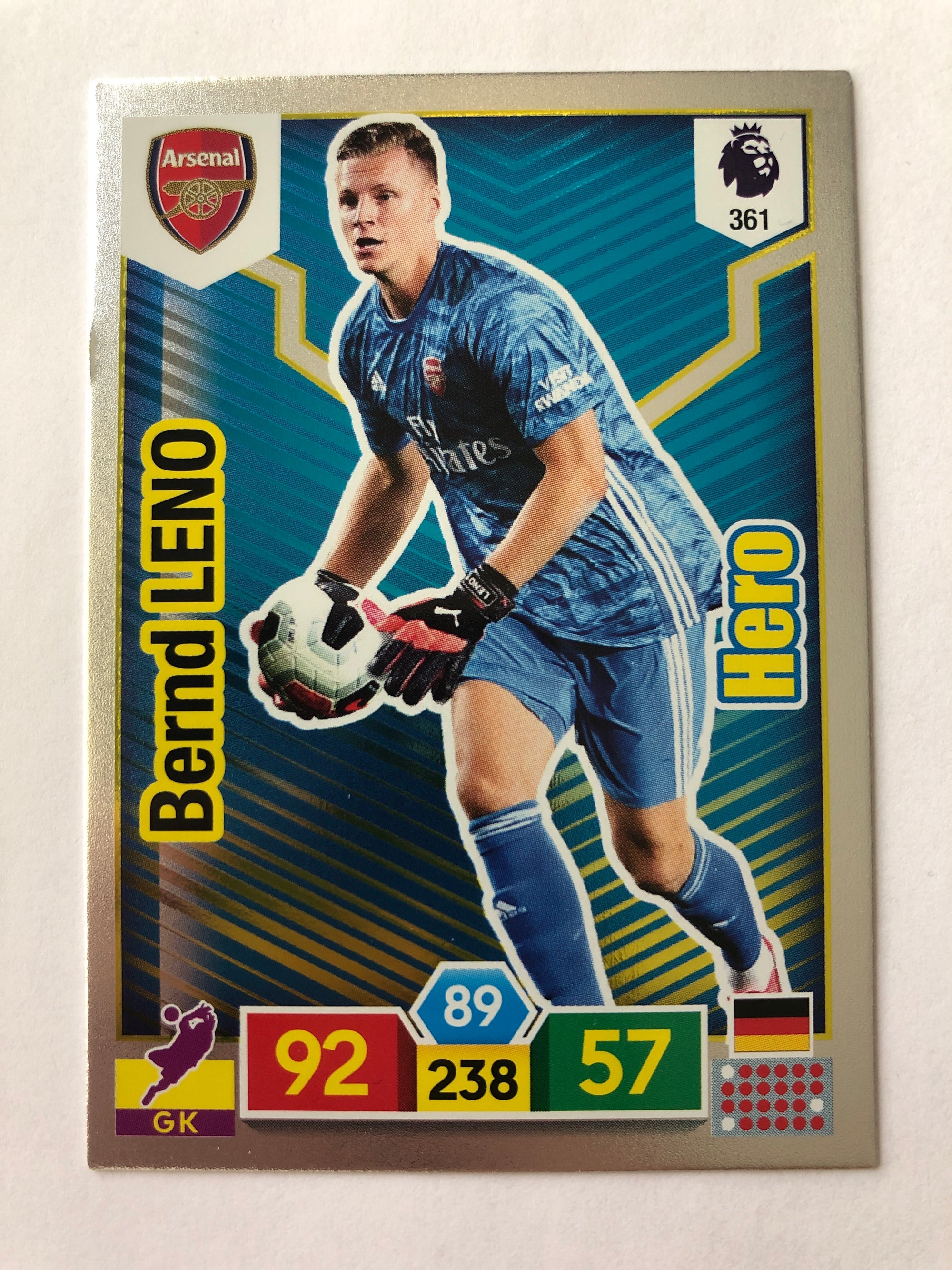 361. BERND LENO - ARSENAL - HERO