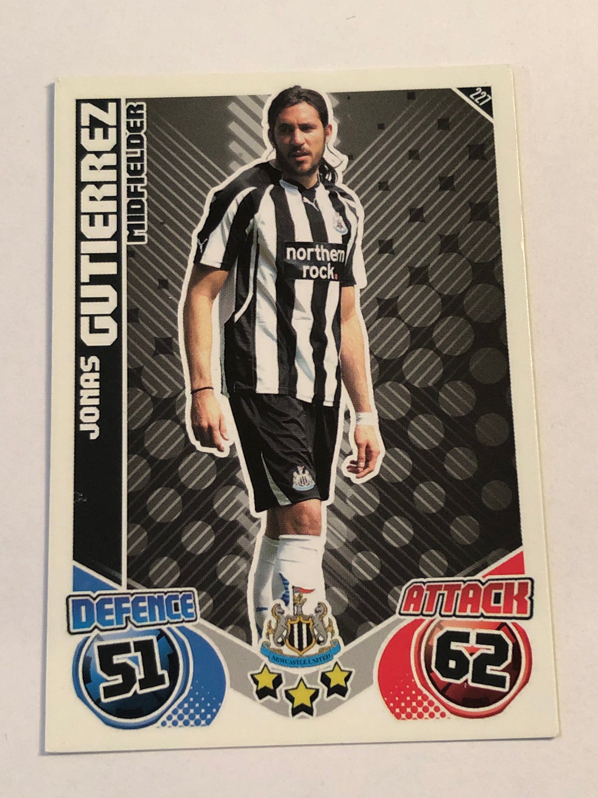 227. JONAS GUTIERREZ - NEWCASTLE UNITED