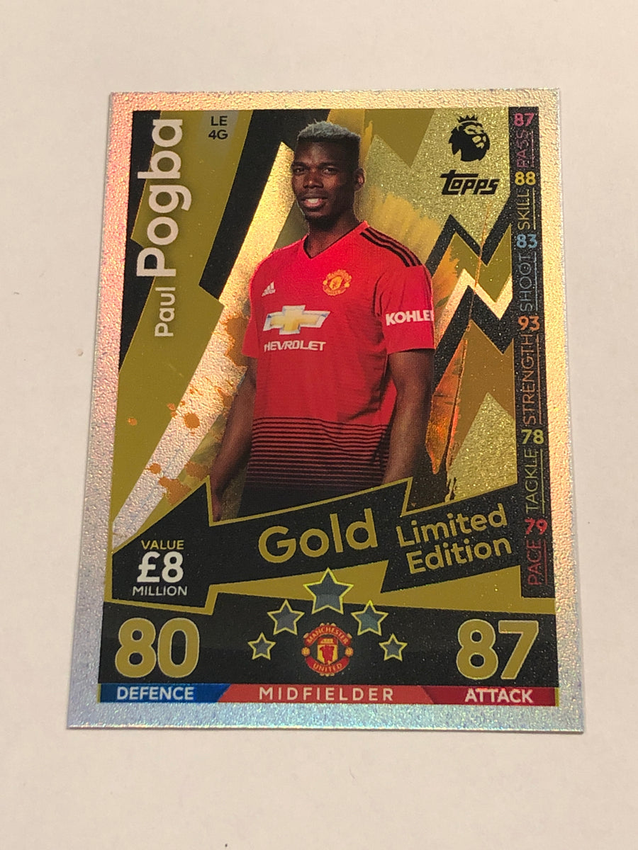 LE-4G - PAUL POGBA - MANCHESTER UNITED - LIMITED EDITION GOLD