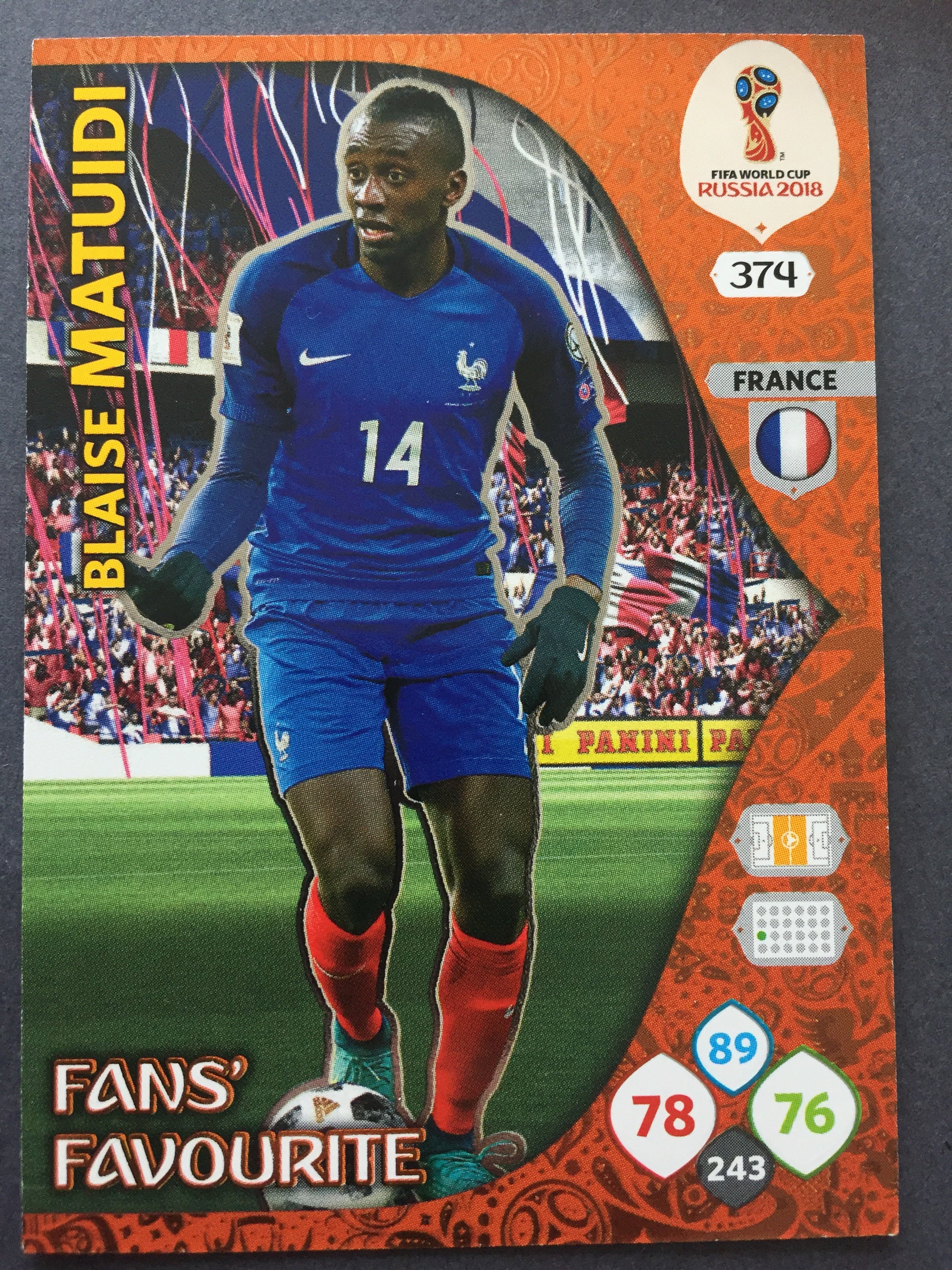 374. BLAISE MATUIDI - FRANCE - FANS FAVOURITE
