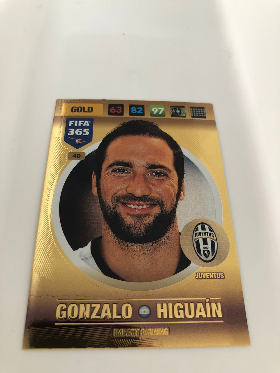 040. GONZALO HIGUAIN - JUVENTUS - GOLD - IMPACT SIGNING