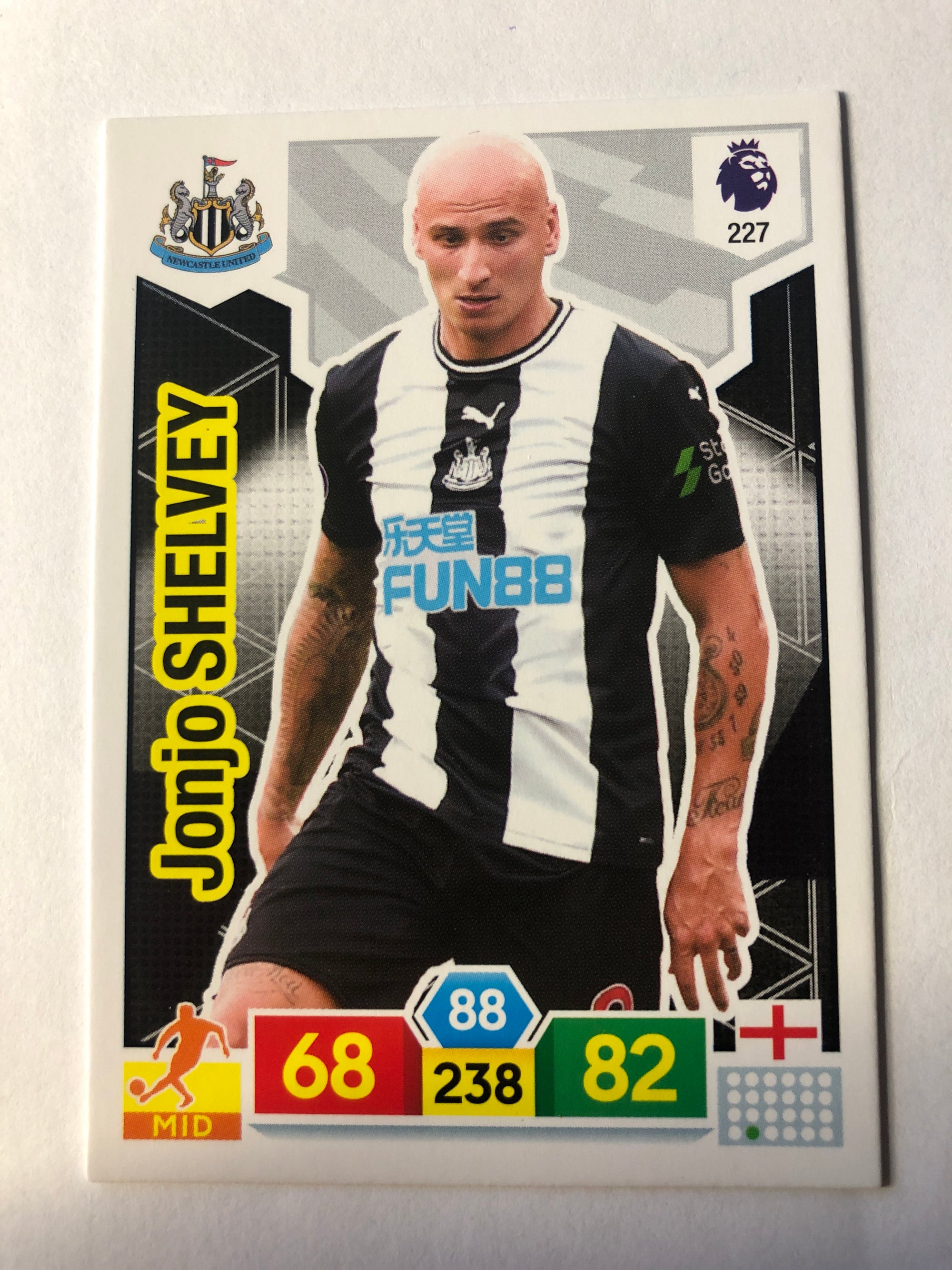 227. JONJO SHELVEY - NEWCASTLE UNITED