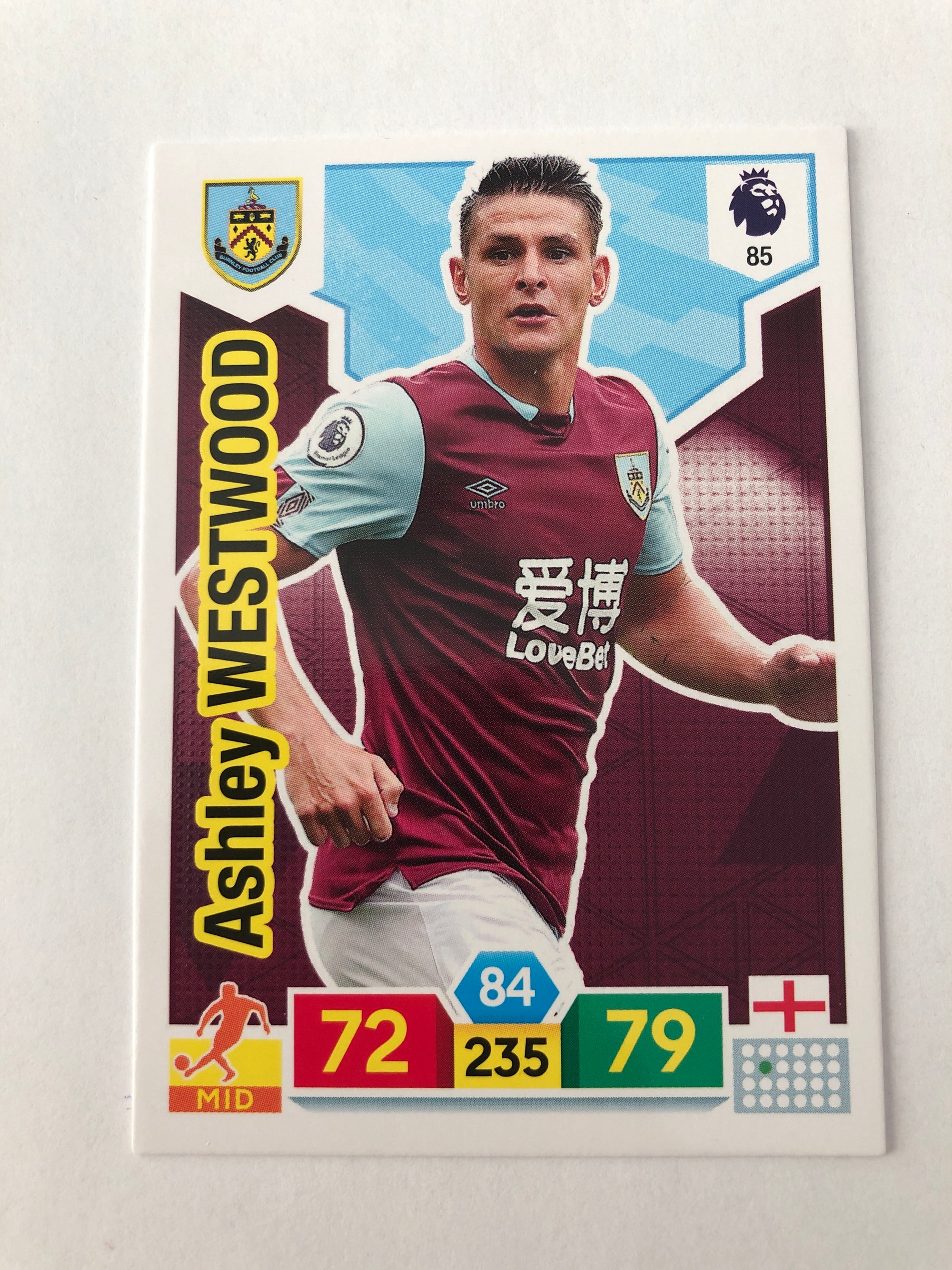 085. ASHLEY WESTWOOD - BURNLEY