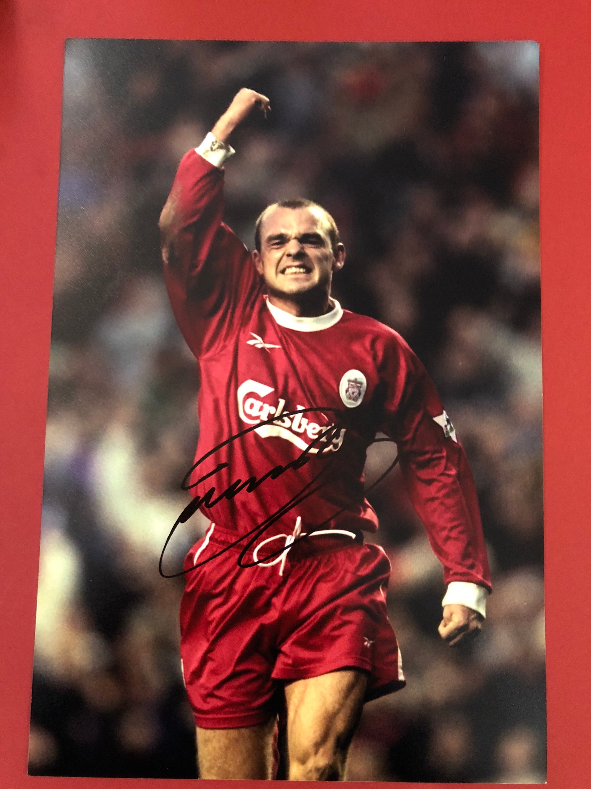 LIVERPOOL - DANNY MURPHY - SIGNERT BILDE MED EKTEHETSBEVIS/COA
