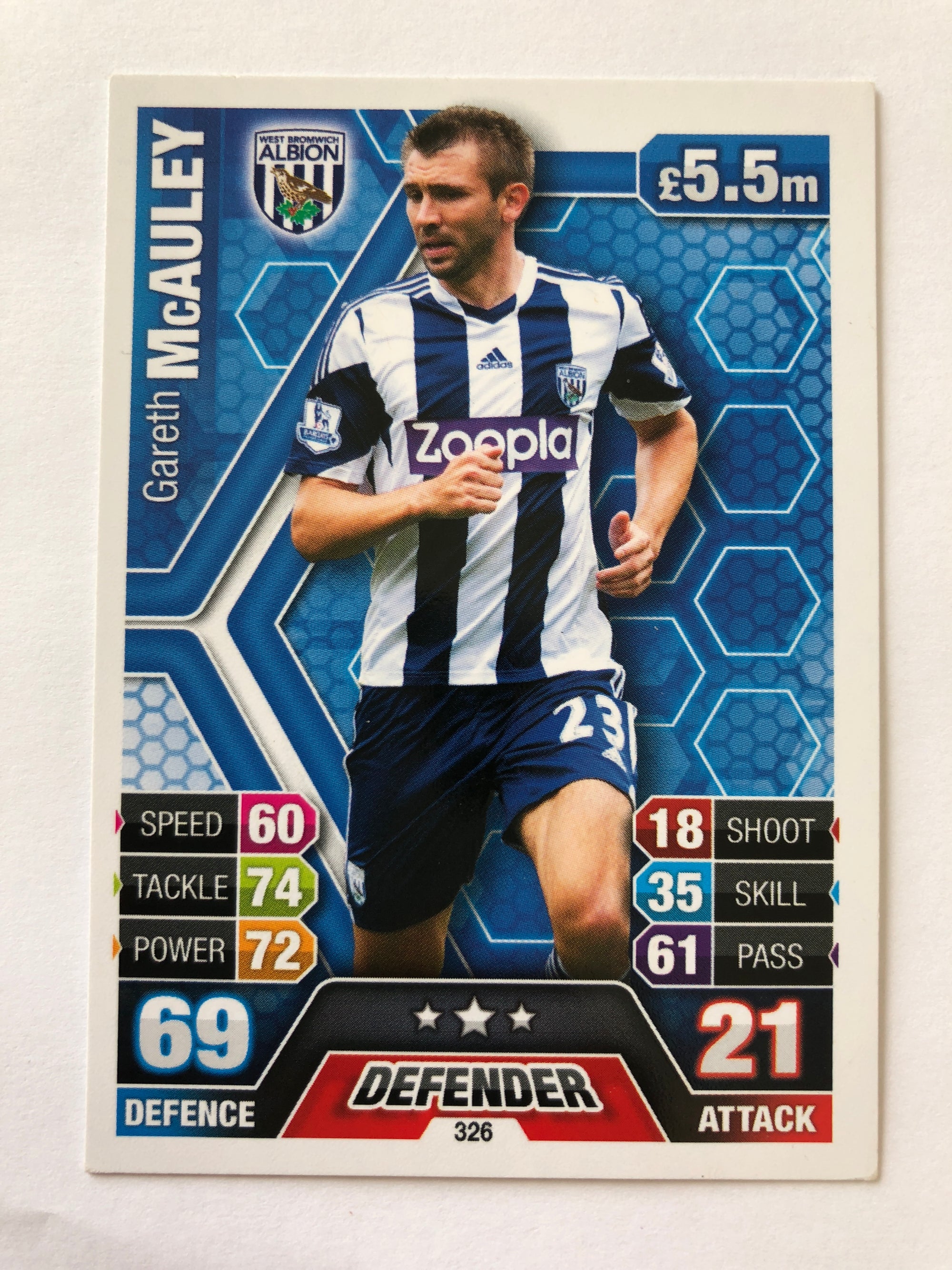326. GARETH MCAULEY - WEST BROMWICH ALBION