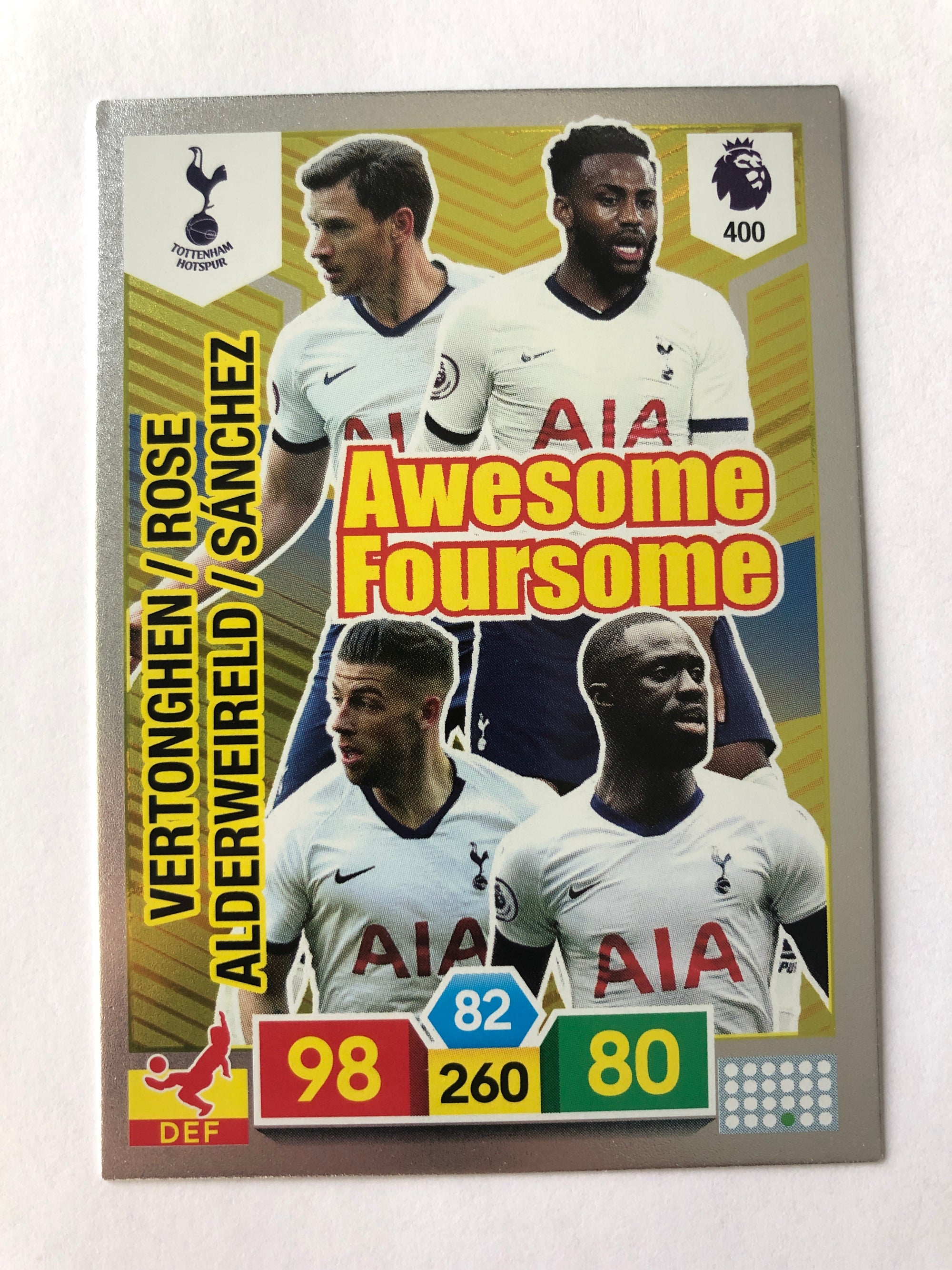400. VERTONGHEN / ROSE / ALDERWEIRELD / SANCHEZ - TOTTENHAM - AWESOME FOURSOME