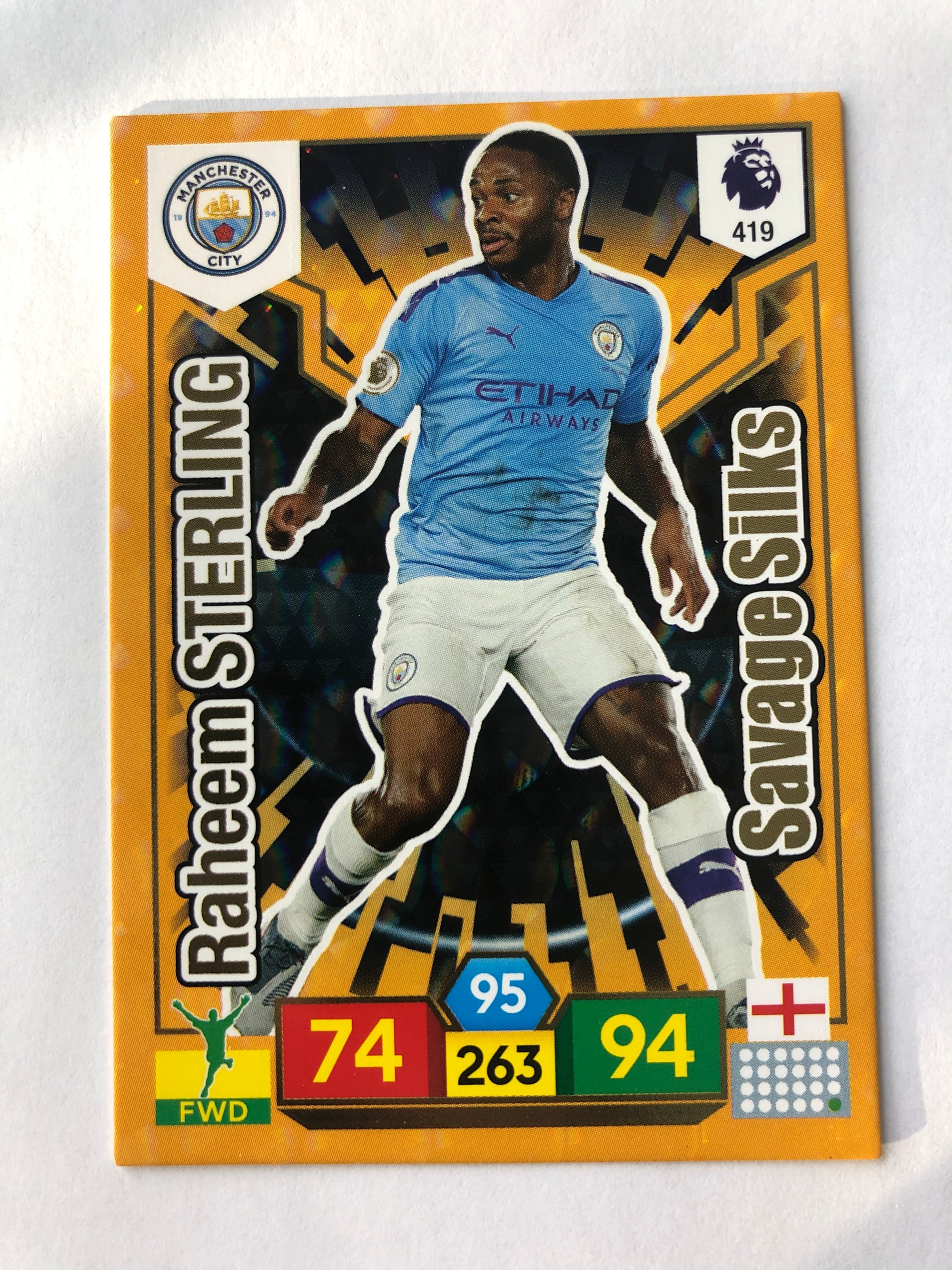 419. RAHEEM STERLING - MANCHESTER CITY - SAVAGE SILKS