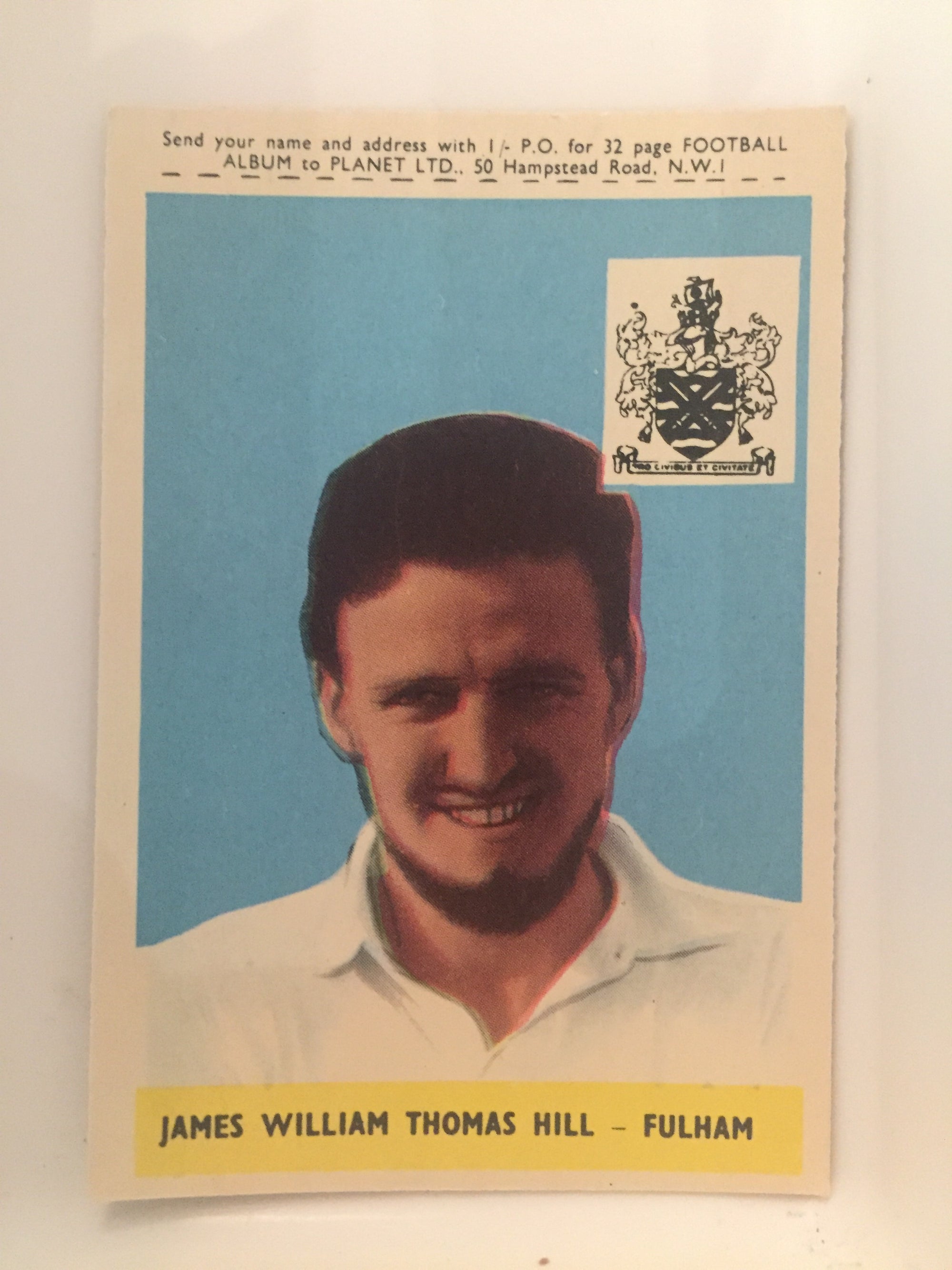045. JAMES WILLIAM THOMAS HILL - FULHAM