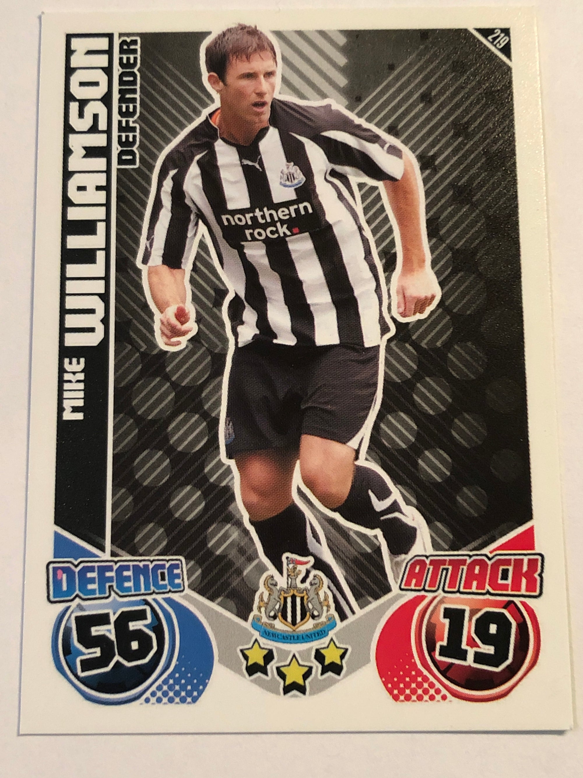 219. MIKE WILLIAMSON - NEWCASTLE UNITED