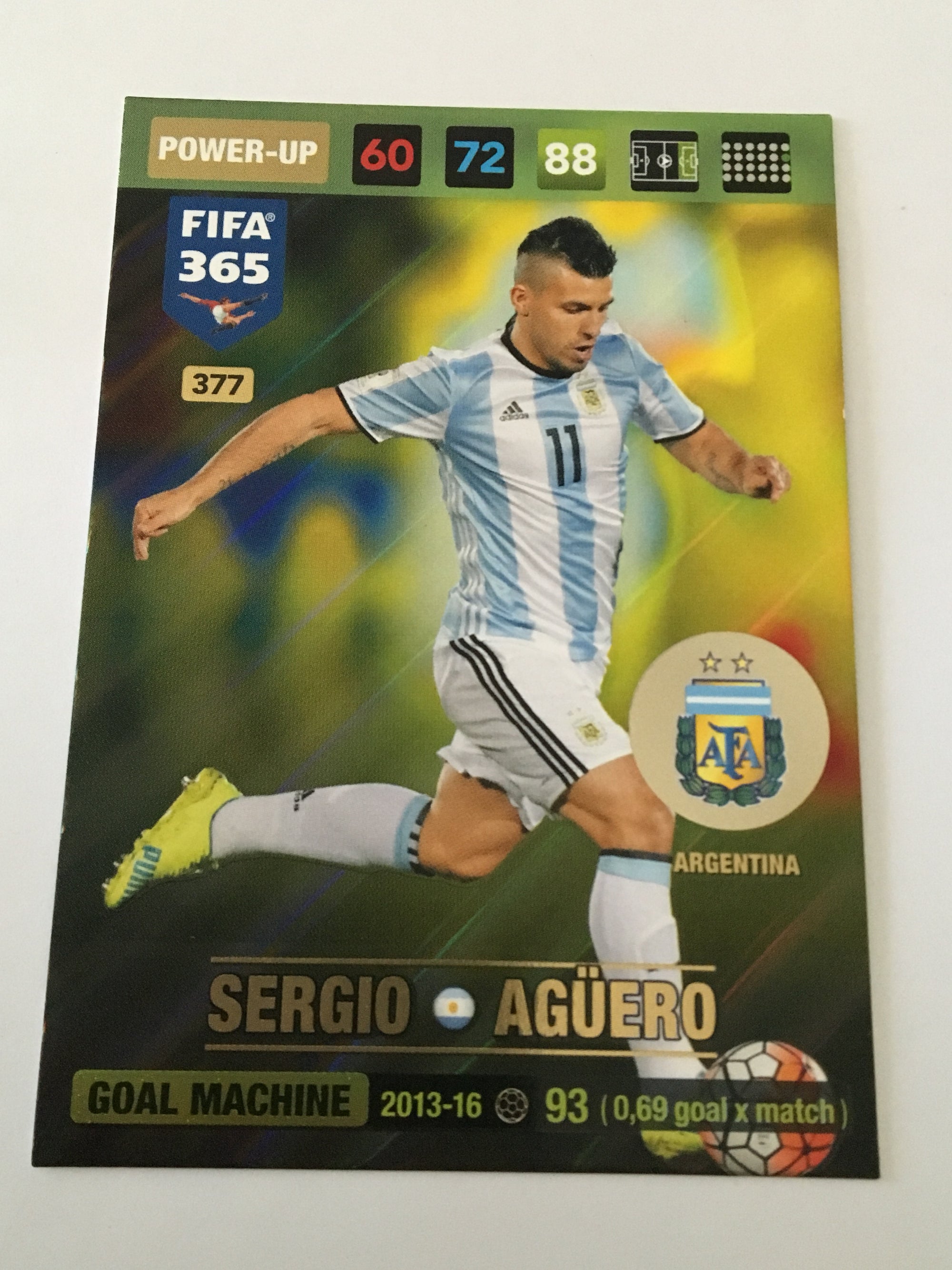 377. SERGIO AGÜERO - ARGENTINA - POWER-UP - GOAL MACHINE