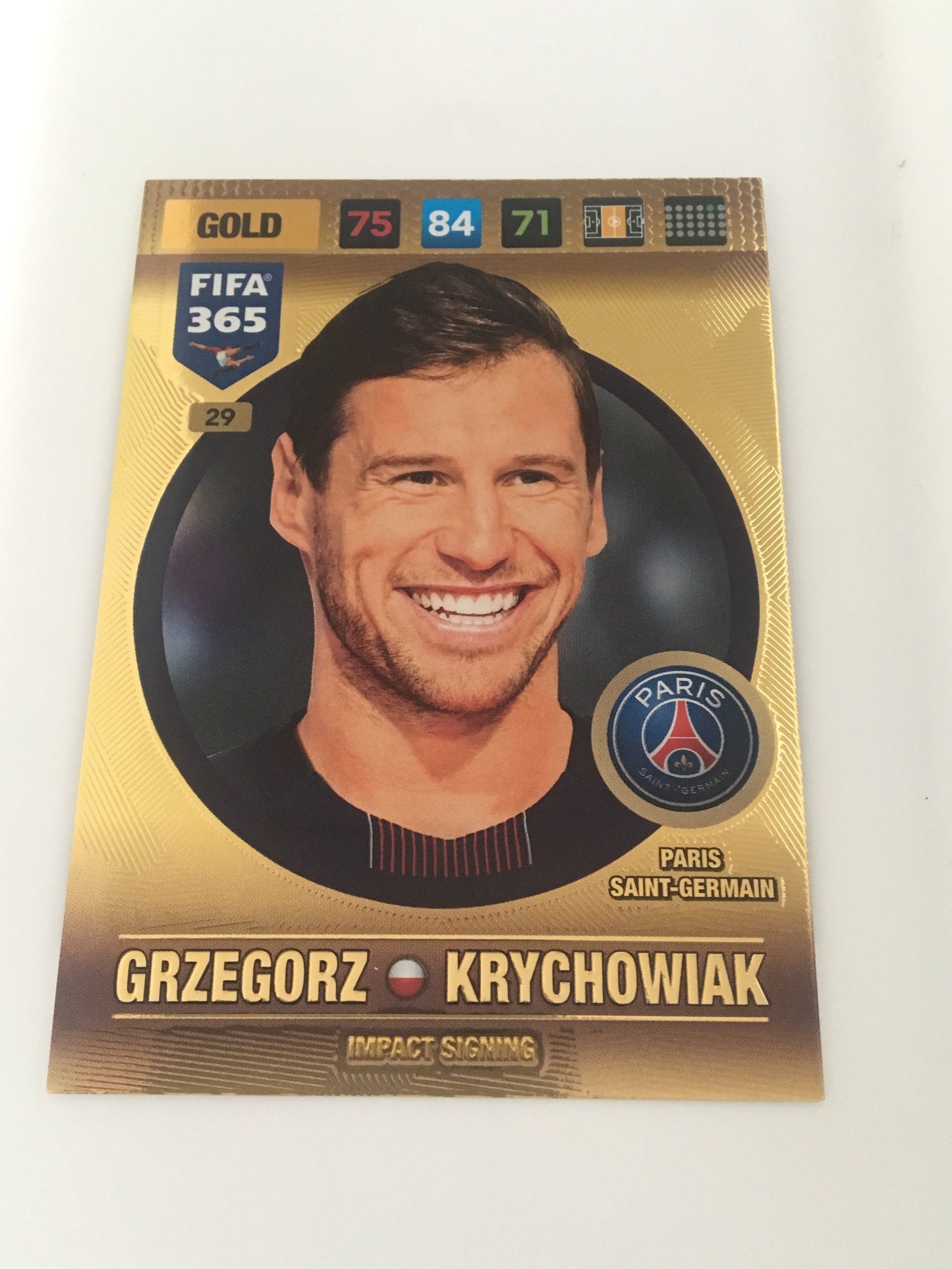029. GRZEGORZ KRYCHOWIAK - PARIS SAINT-GERMAIN - GOLD - IMPACT SIGNING
