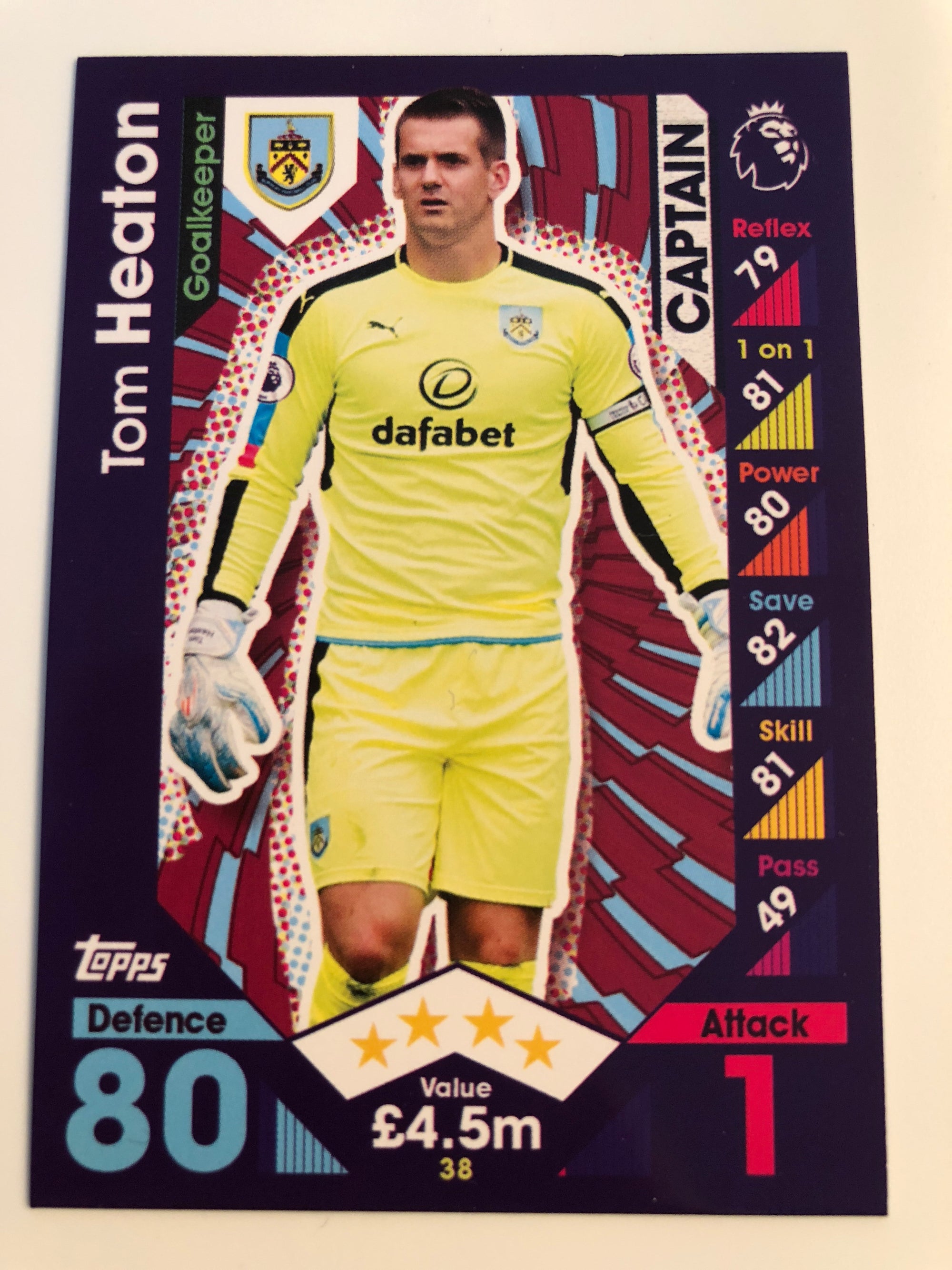 038. TOM HEATON - BURNLEY