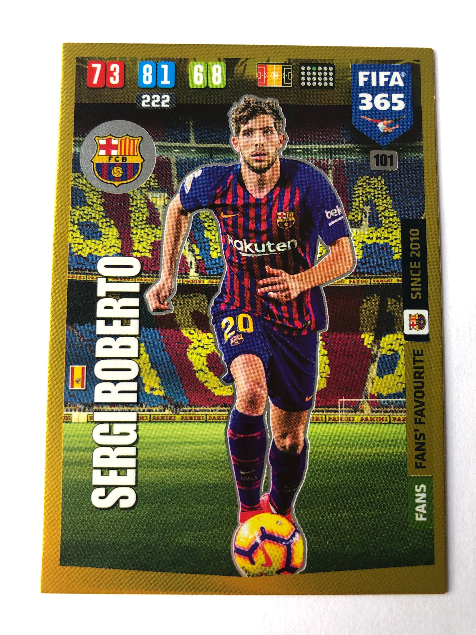 101. SERGI ROBERTO - BARCELONA - FANS FANS FAVOURITE