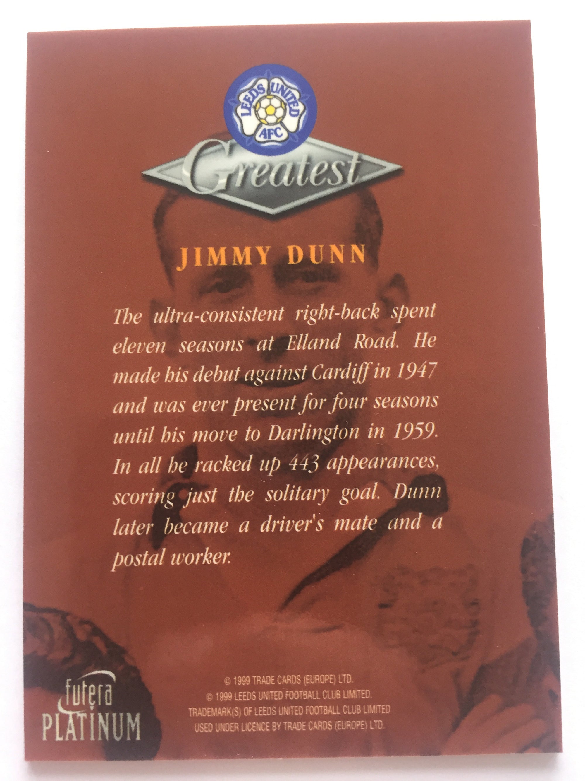 JIMMY DUNN - LEEDS UNITED