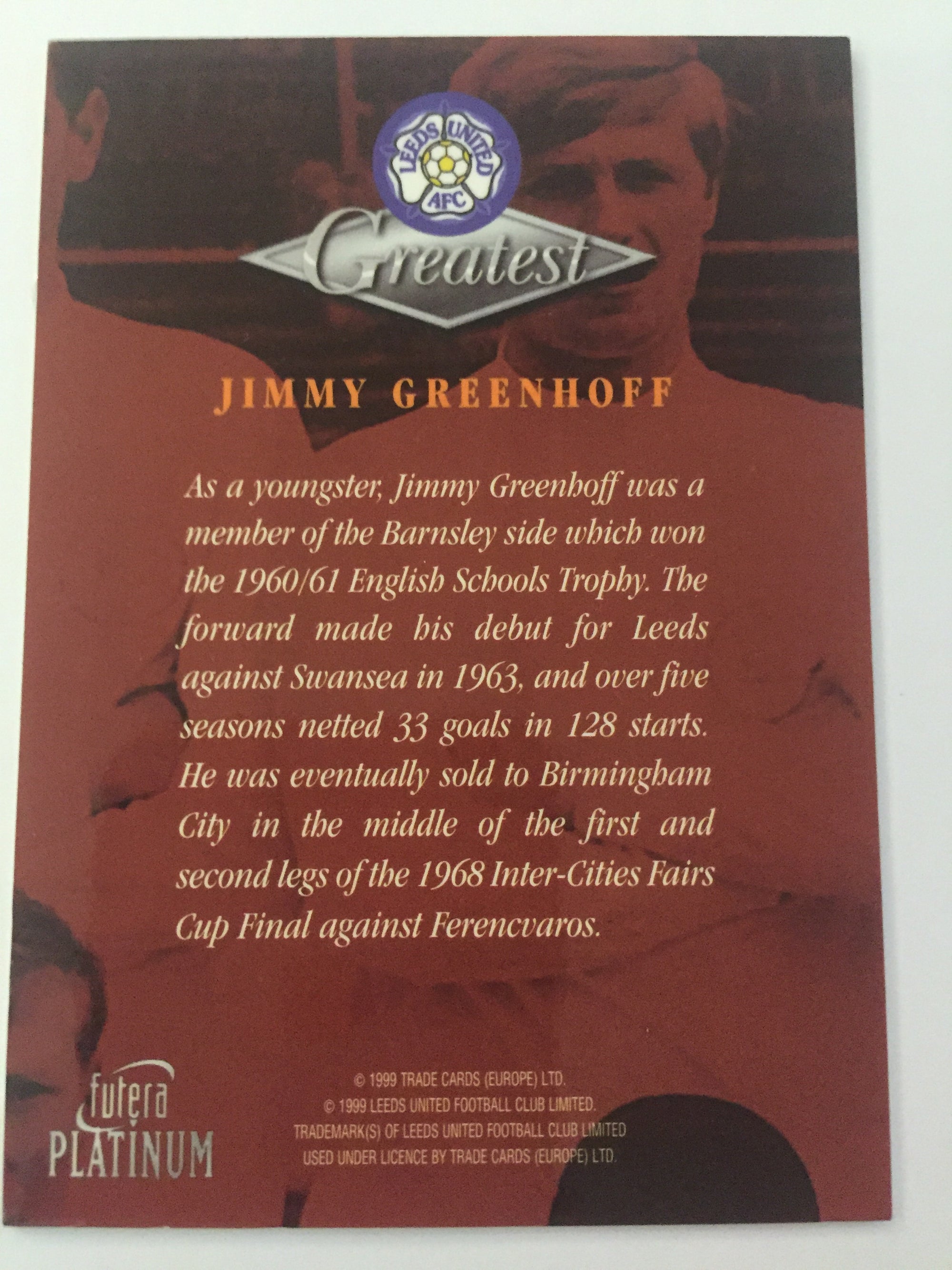 JIMMY GREENHOFF - LEEDS UNITED