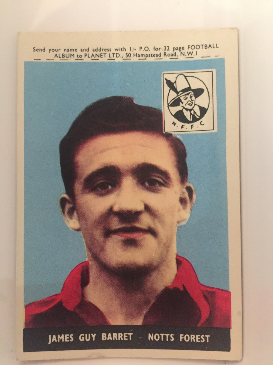 003. JAMES GUY BARRETT - NOTTINGHAM FOREST