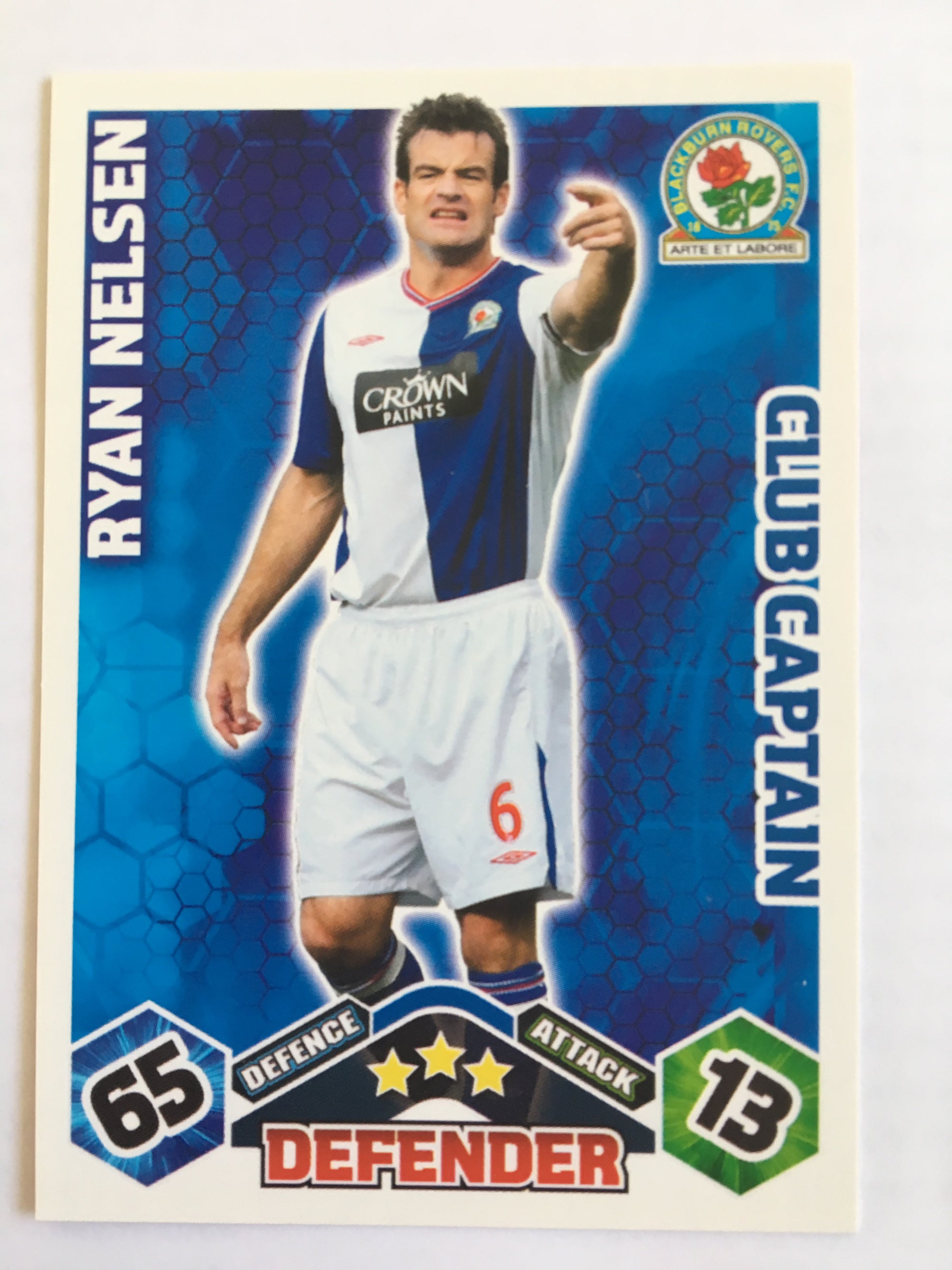 CC028. RYAN NELSEN - BLACKBURN ROVERS - CLUB CAPTAIN