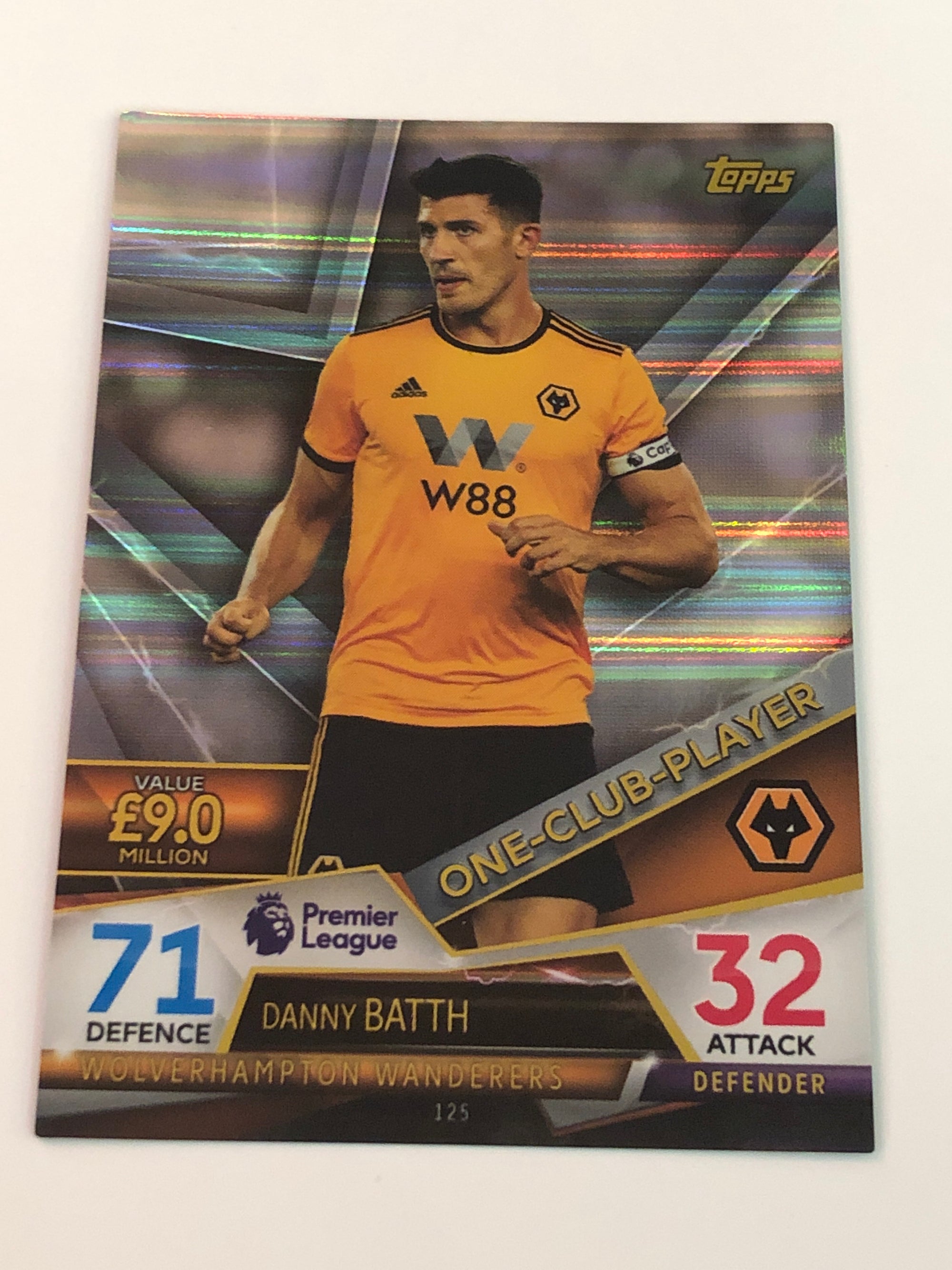 125. DANNY BATTH - WOLVERHAMPTON WANDERERS - ONE-CLUB-PLAYER