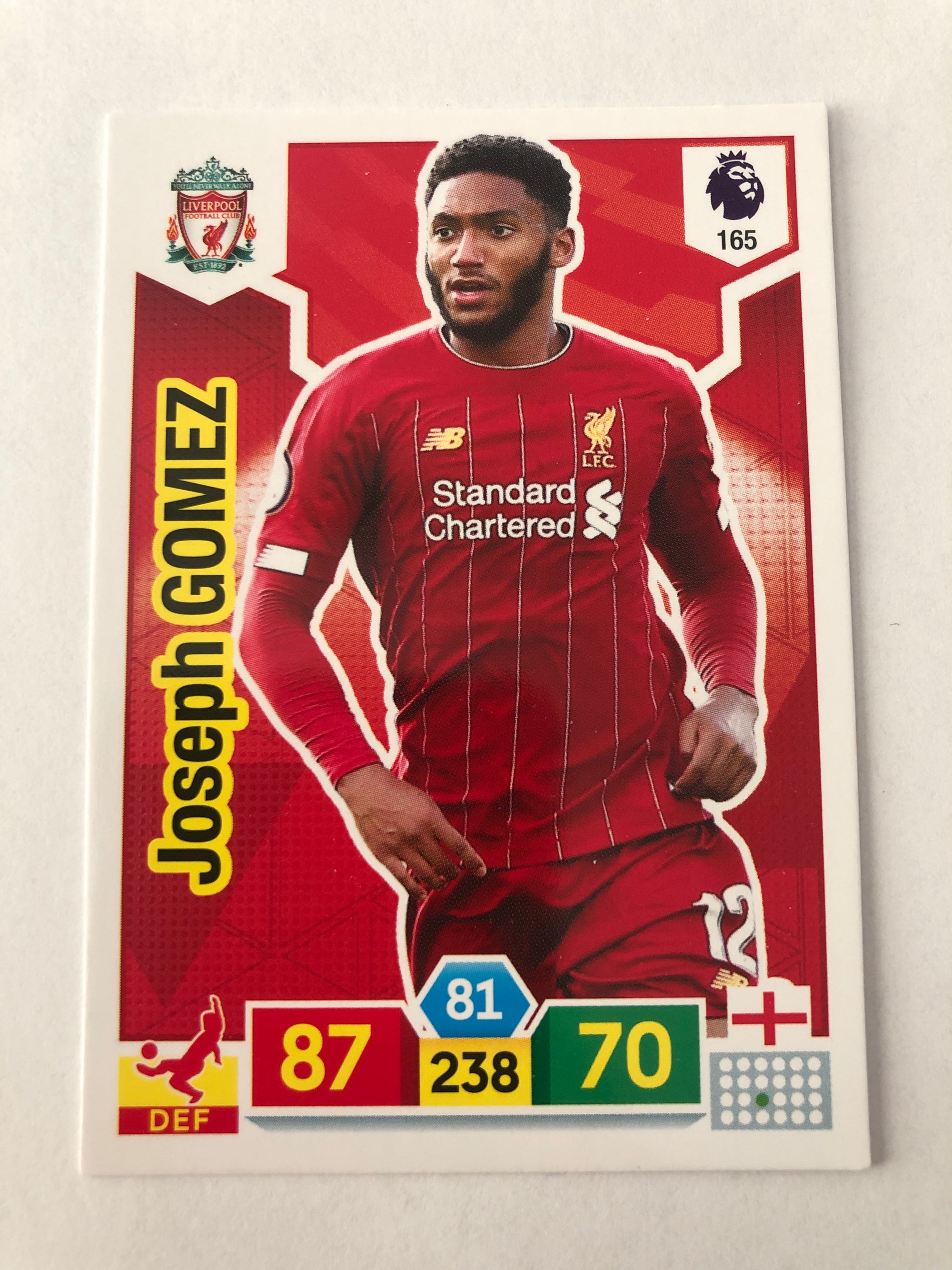 165. JOSEPH GOMEZ - LIVERPOOL