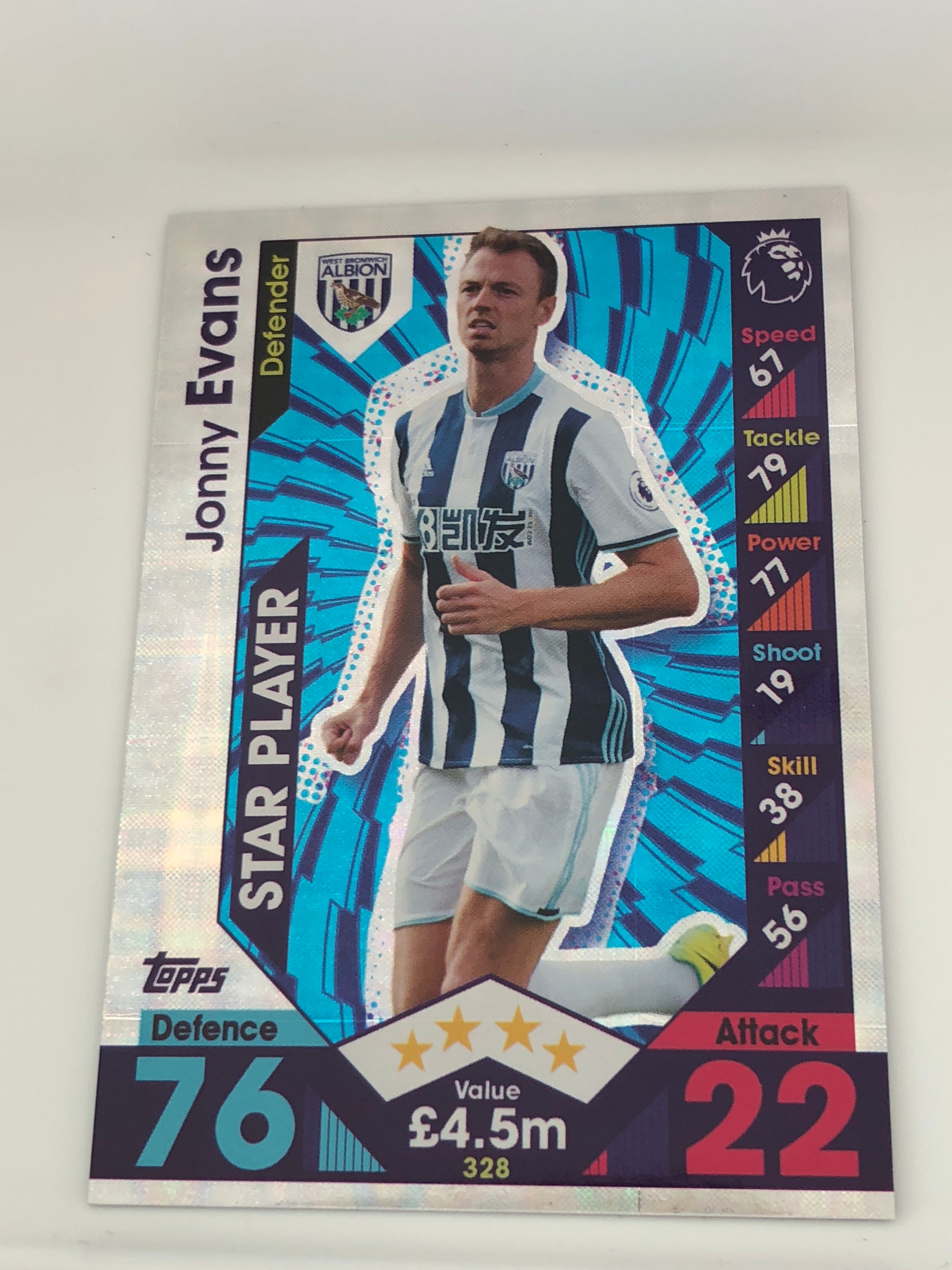 328. JONNY EVANS - WEST BROMWICH ALBION - STAR PLAYER