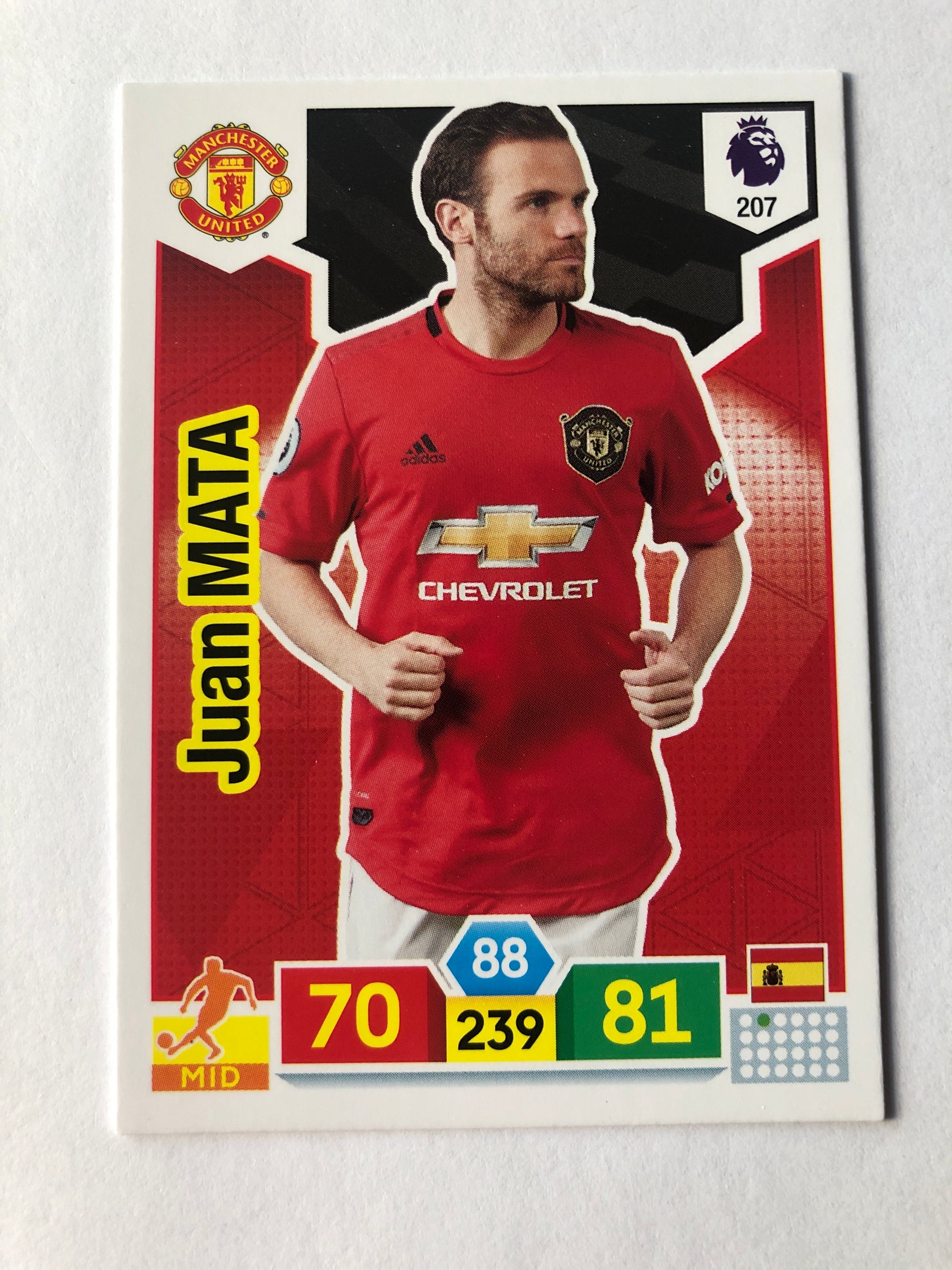 207. JUAN MATA - MANCHESTER UNITED