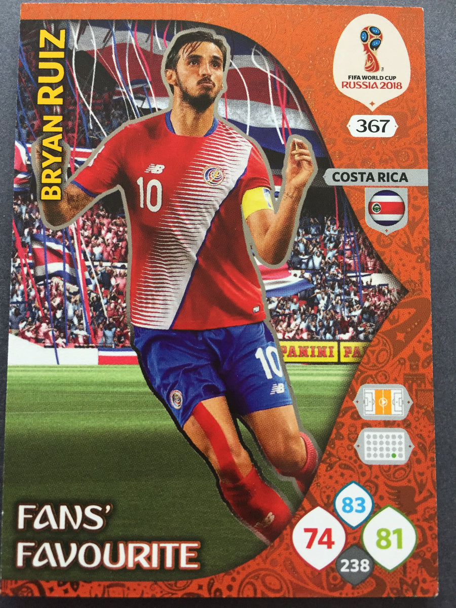 367. BRYAN RUIZ - COSTA RICA - FANS FAVOURITE