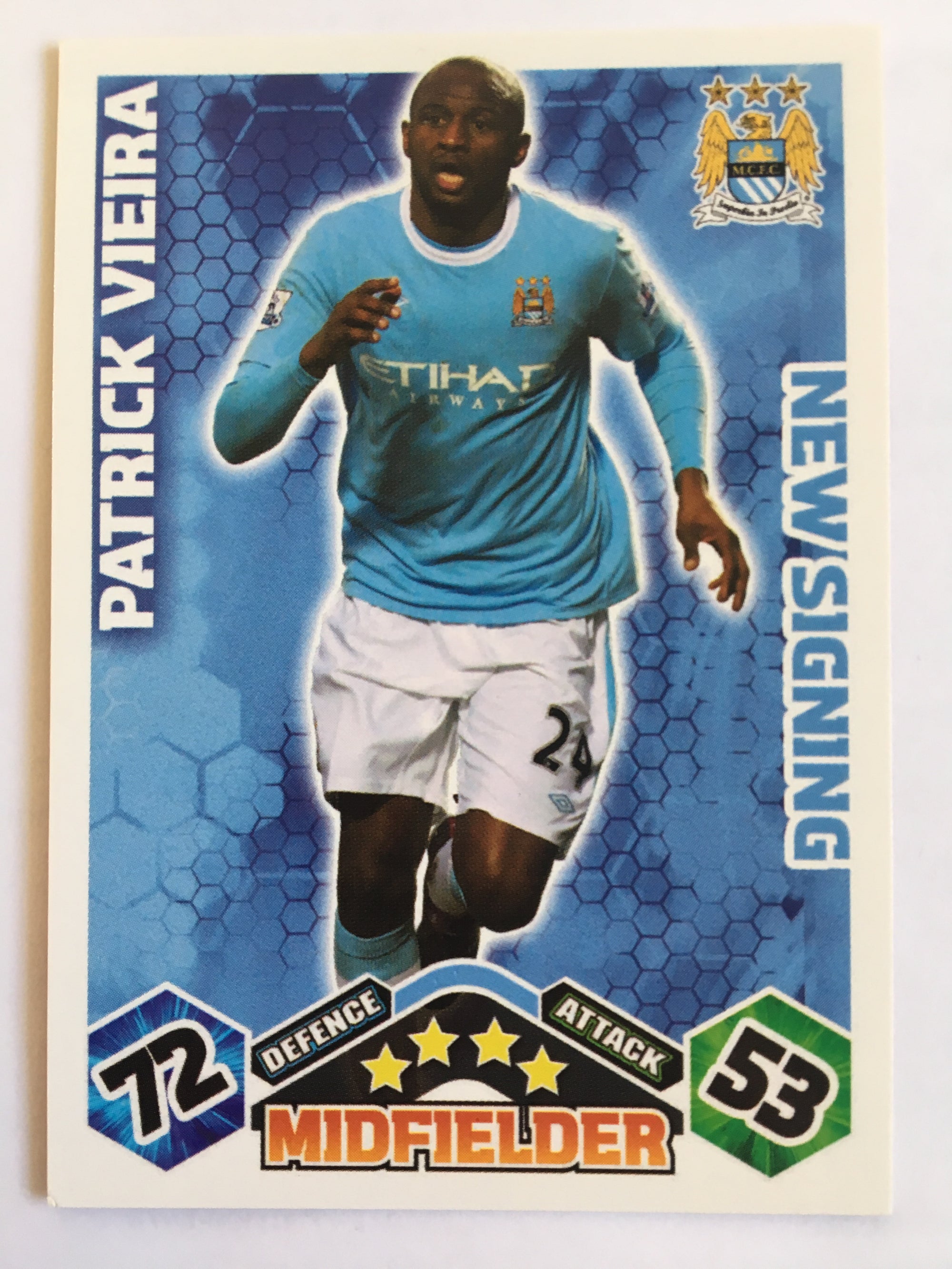 NS089. PATRICK VIEIRA - MANCHESTER CITY - NEW SIGNING