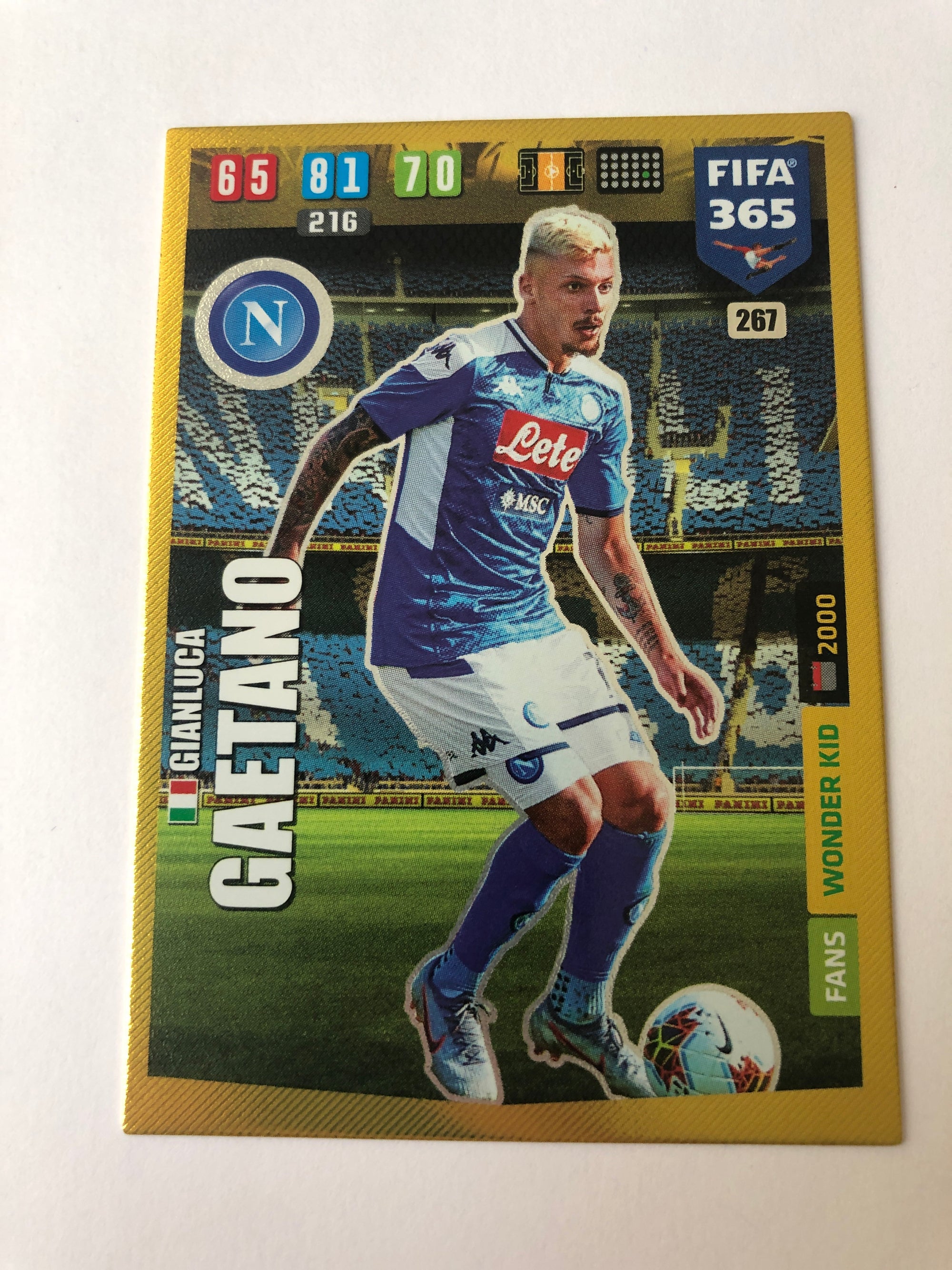 267. GIANLUCA GAETANO - NAPOLI - FANS WONDER KID