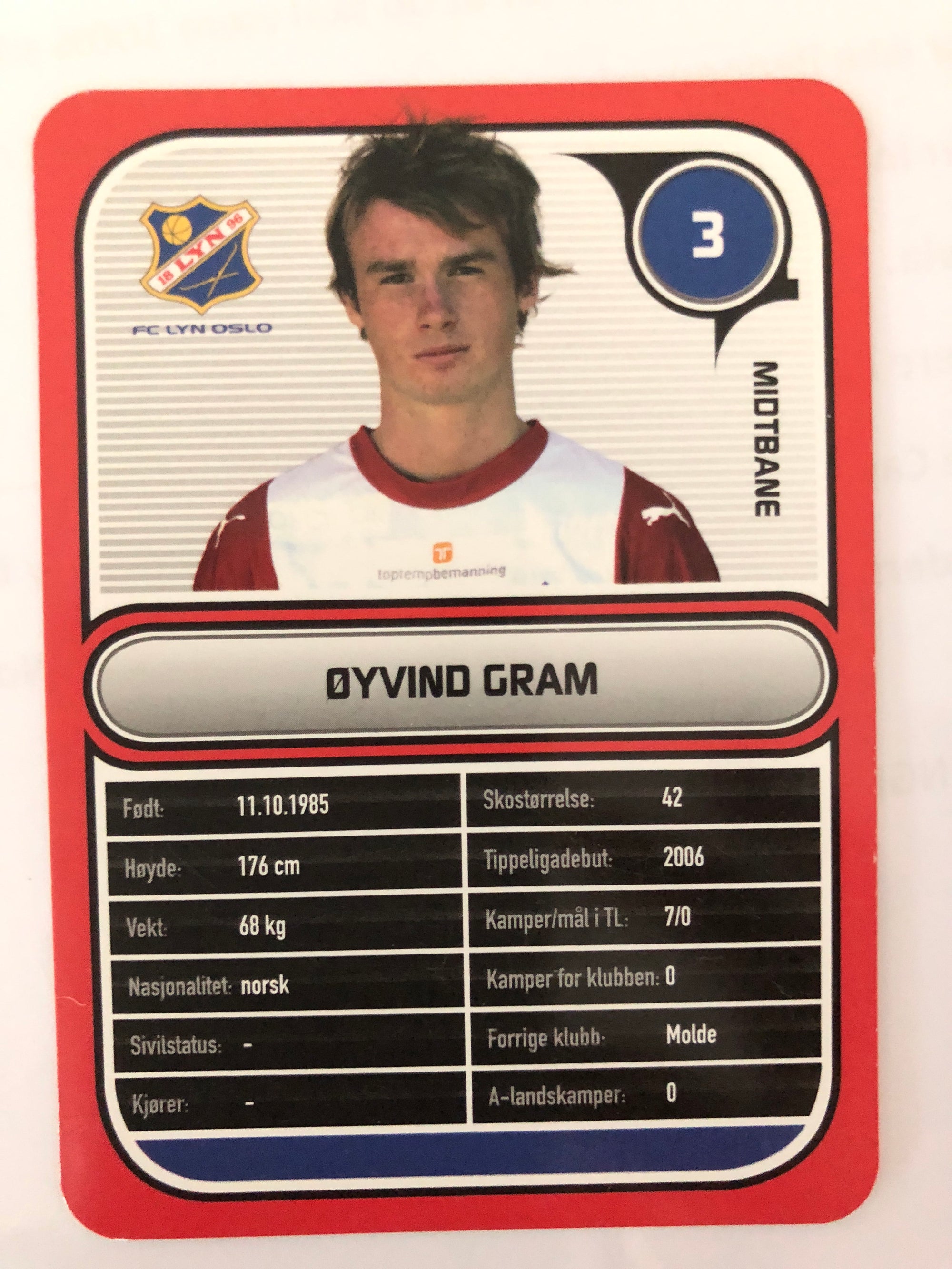 LYN 003. ØYVIND GRAM