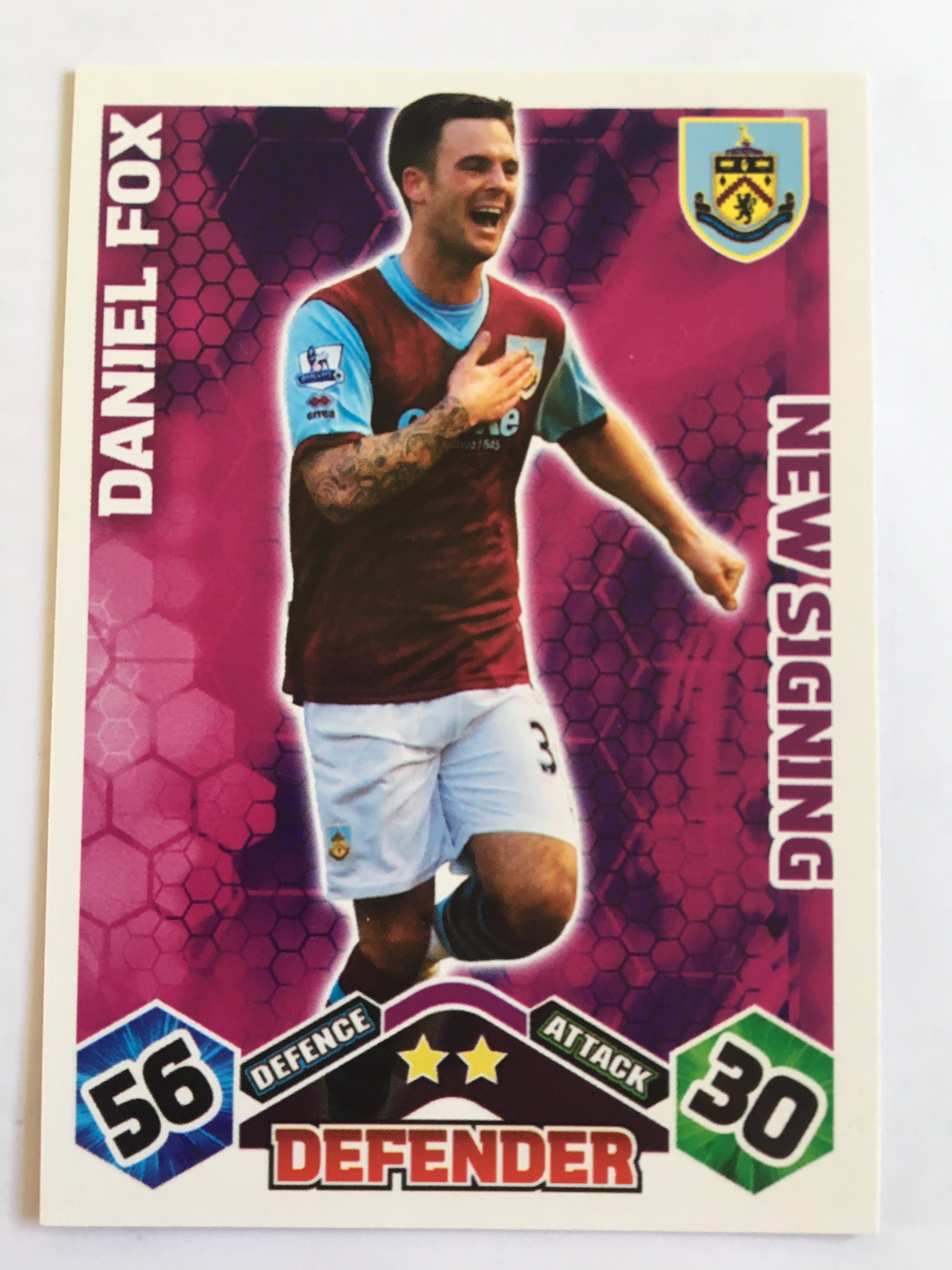 NS040. DANIEL FOX - BURNLEY - NEW SIGNING