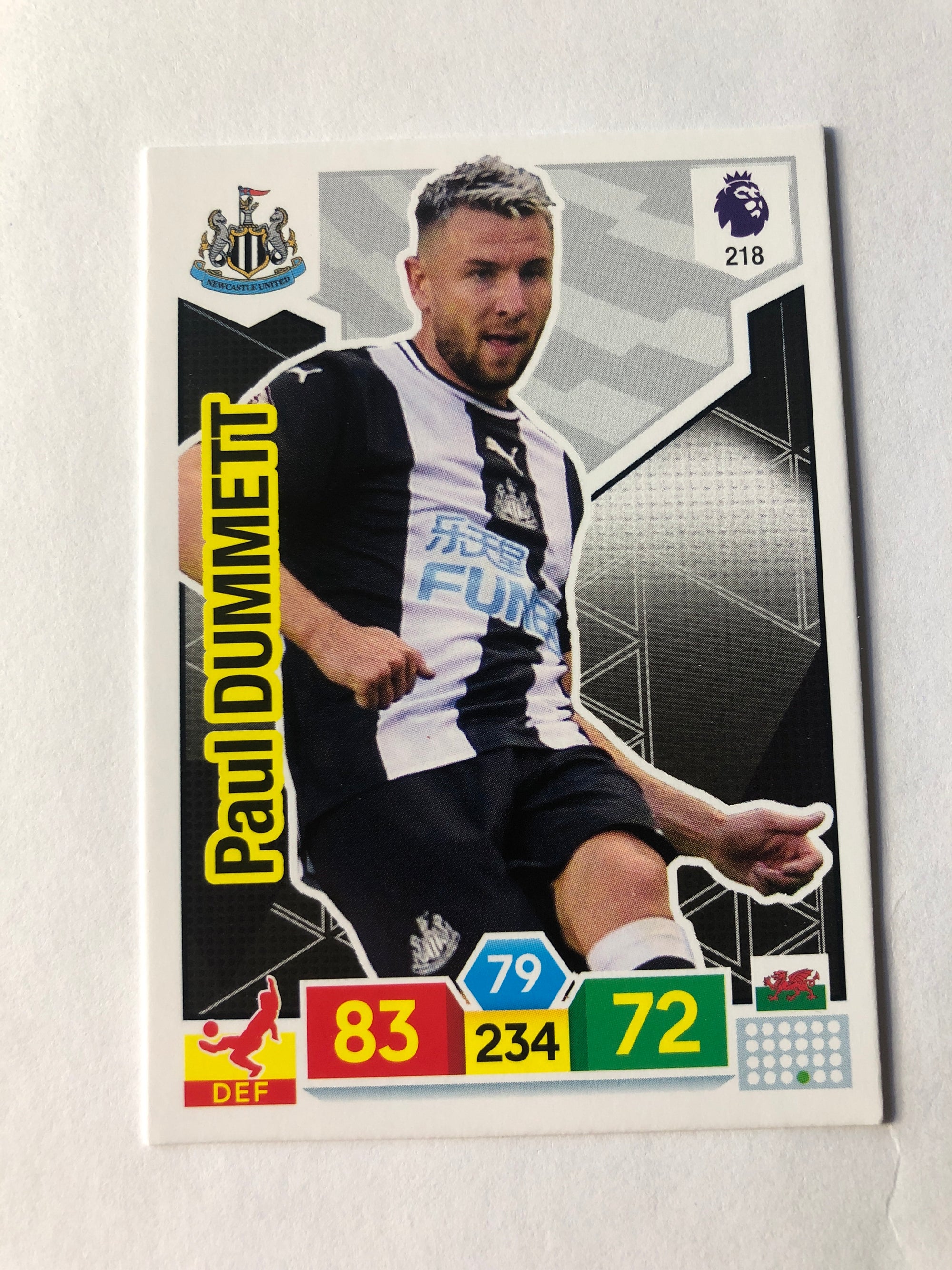 218. PAUL DUMMETT - NEWCASTLE UNITED