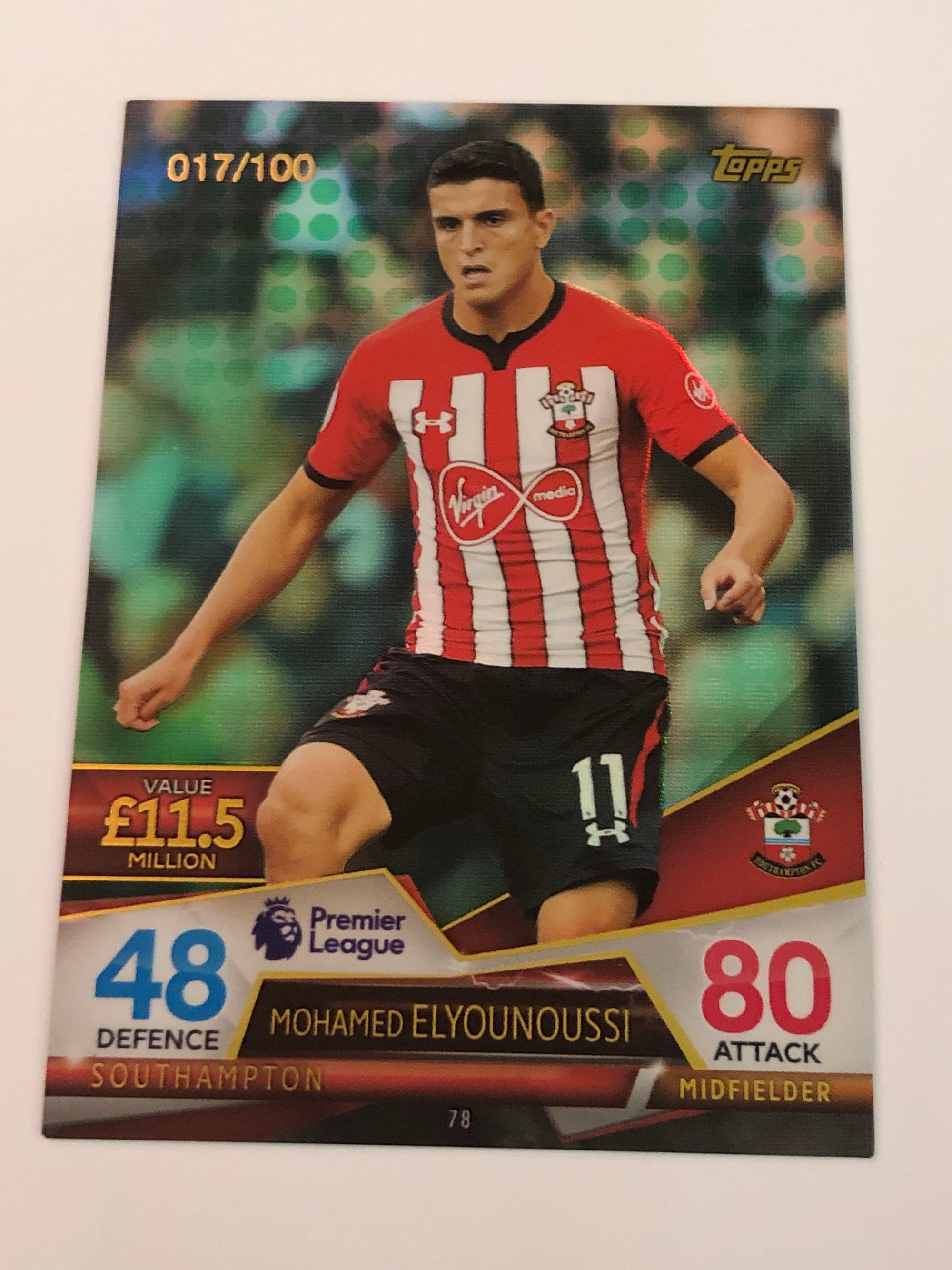 MOHAMED ELYOUNOUSSI - SOUTHAMPTON - TOPPS ULTIMATE #100