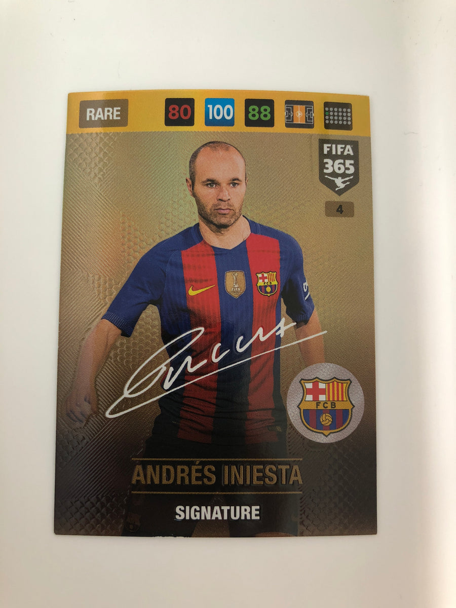 004. ANDRÉS INIESTA - FC BARCELONA - RARE - SIGNATURE