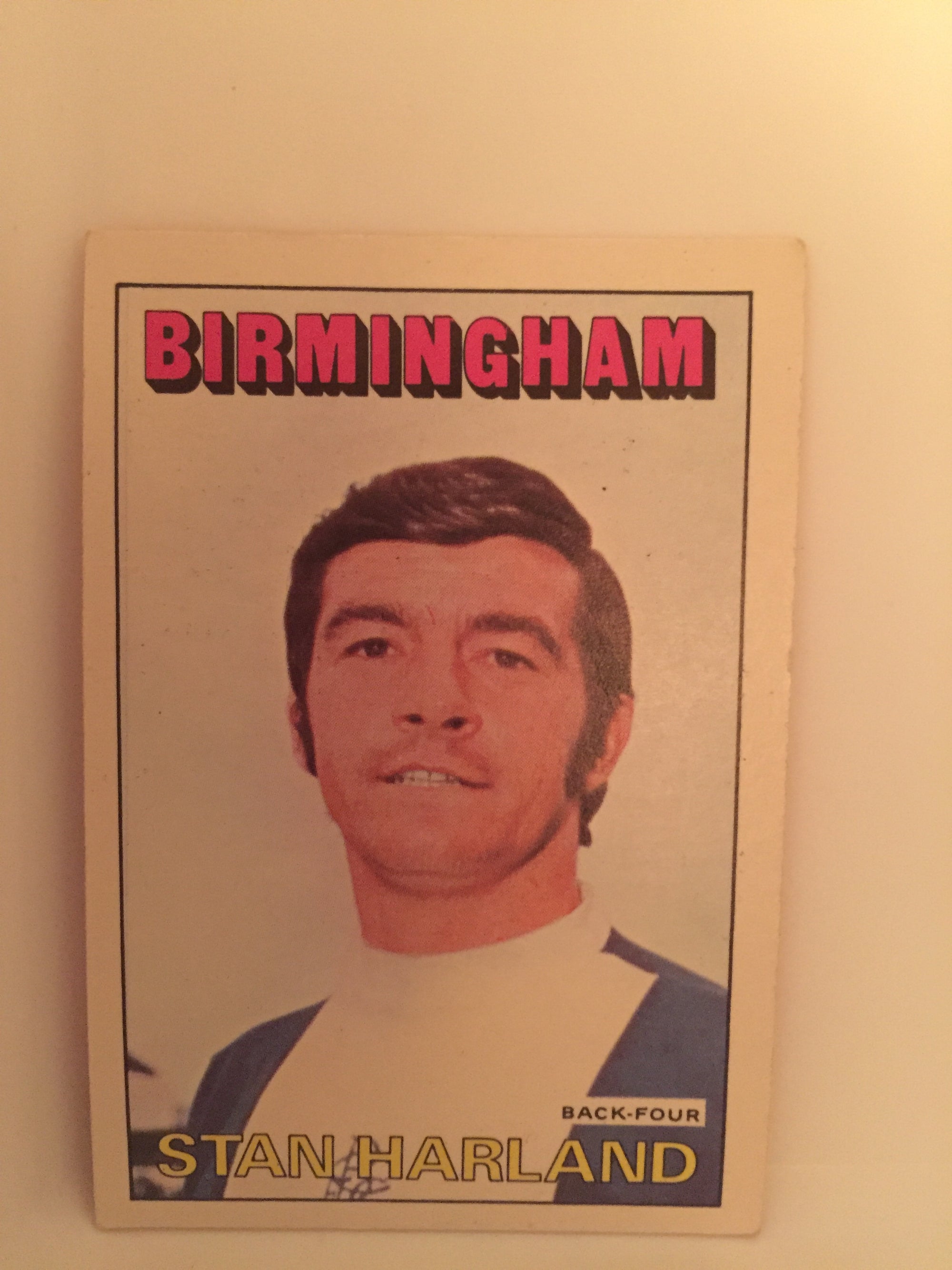 182. STAN HARLAND - BIRMINGHAM