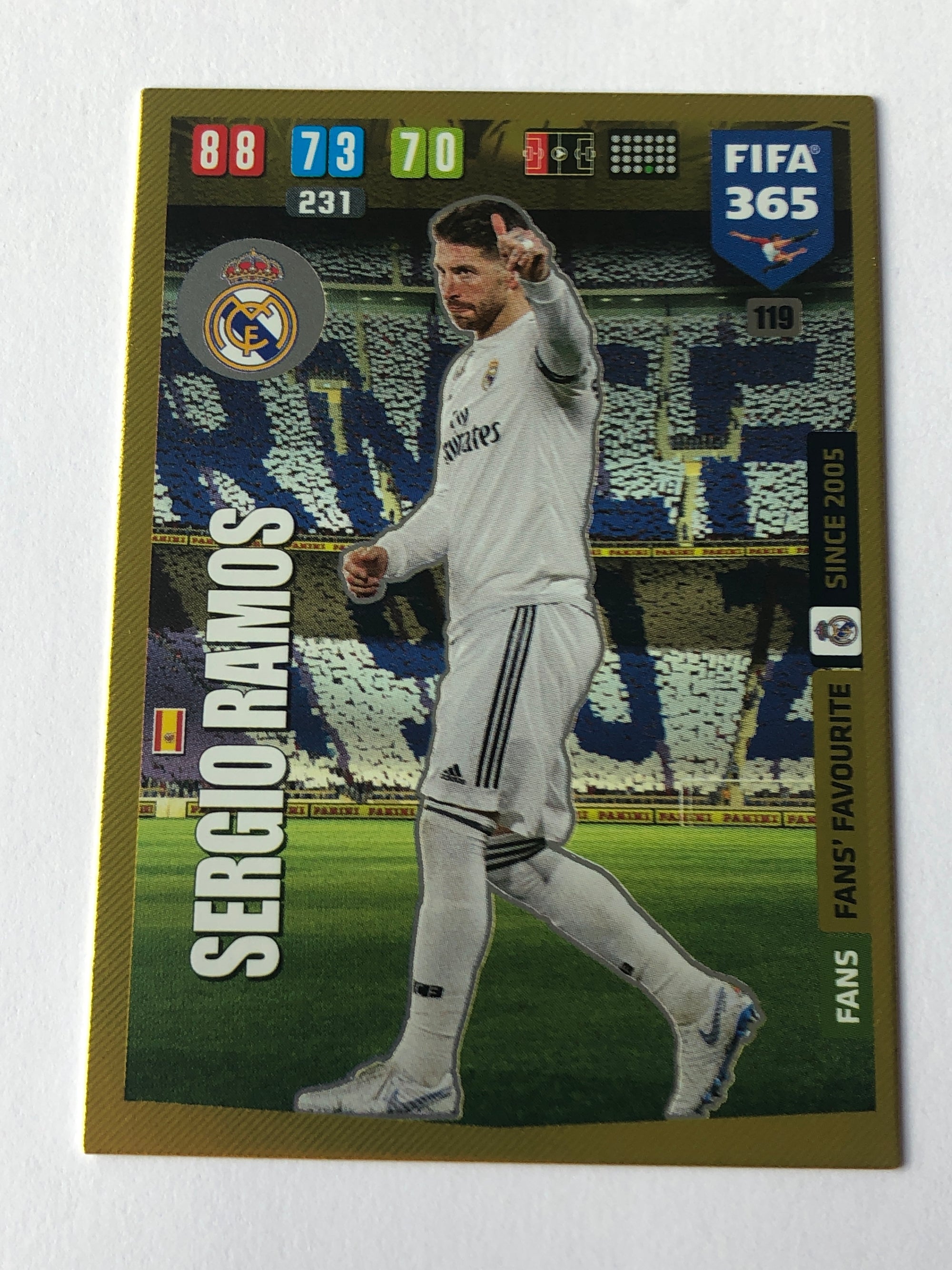 119. SERGIO RAMOS - REAL MADRID - FANS FANS’ FAVOURITE
