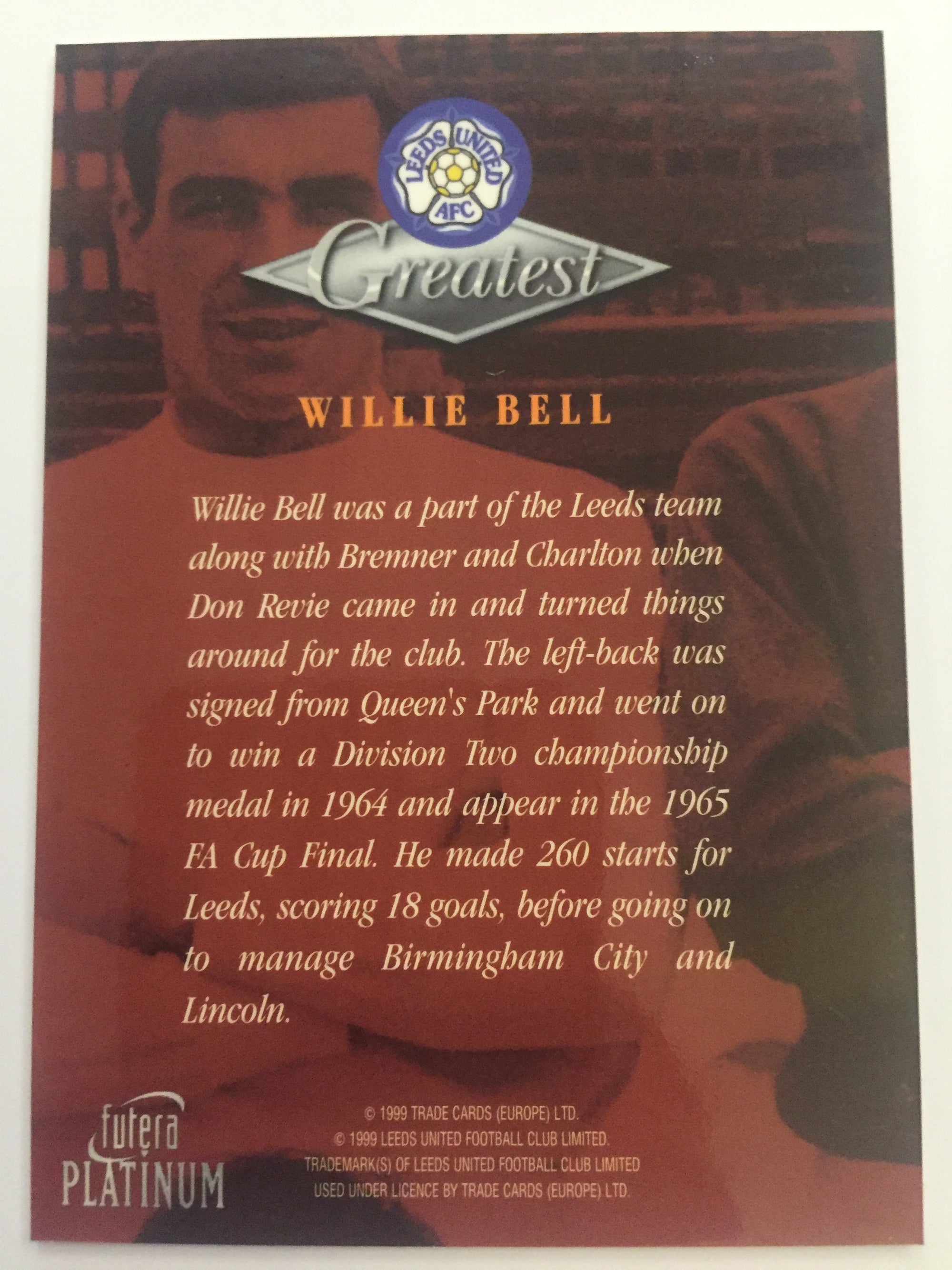 WILLIE BELL - LEEDS UNITED