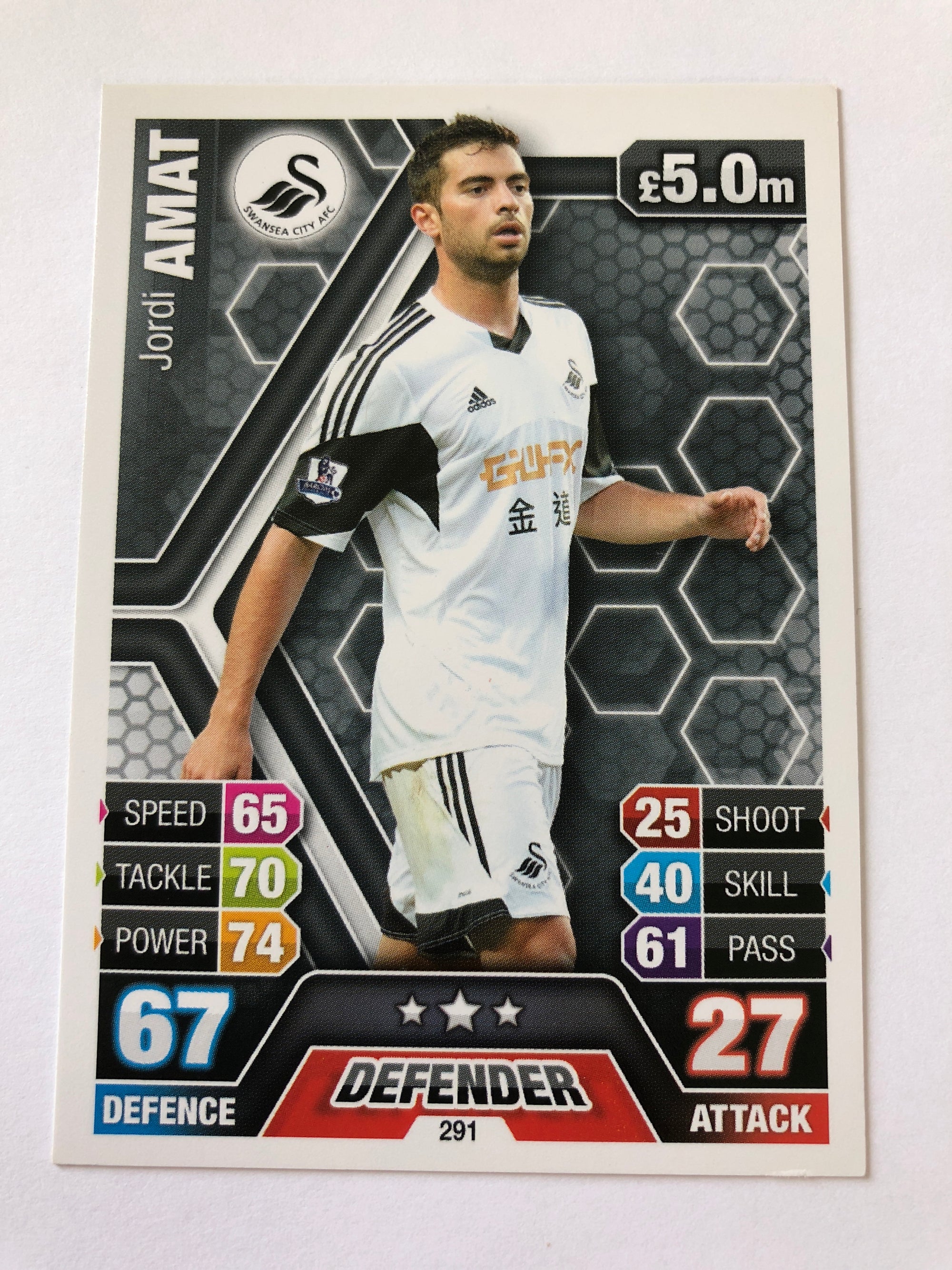 291. JORDI AMAT - SWANSEA CITY
