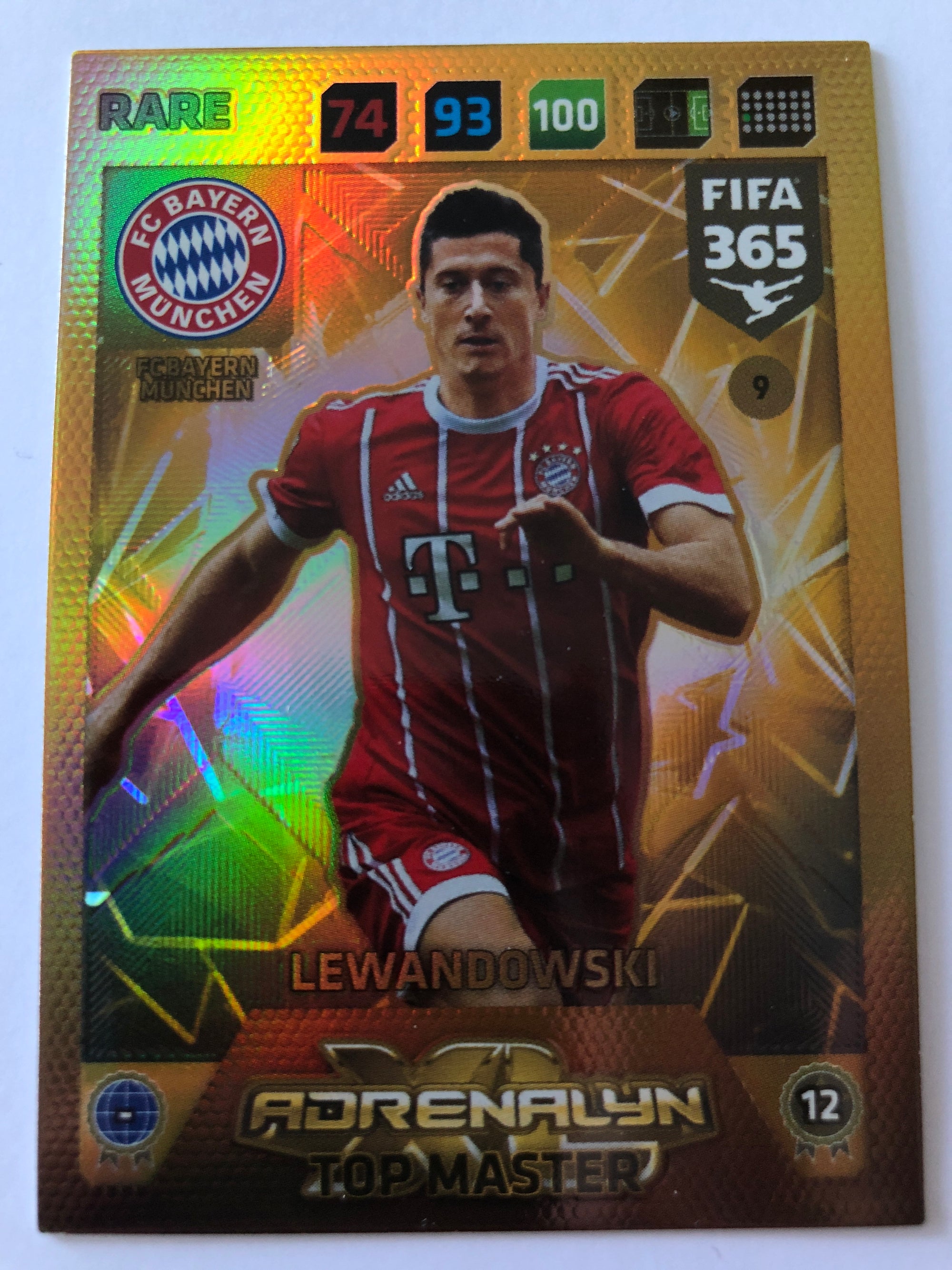 009. LEWANDOWSKI - FC BAYERN MÜNCHEN - RARE - ADRENALYN TOP MASTER