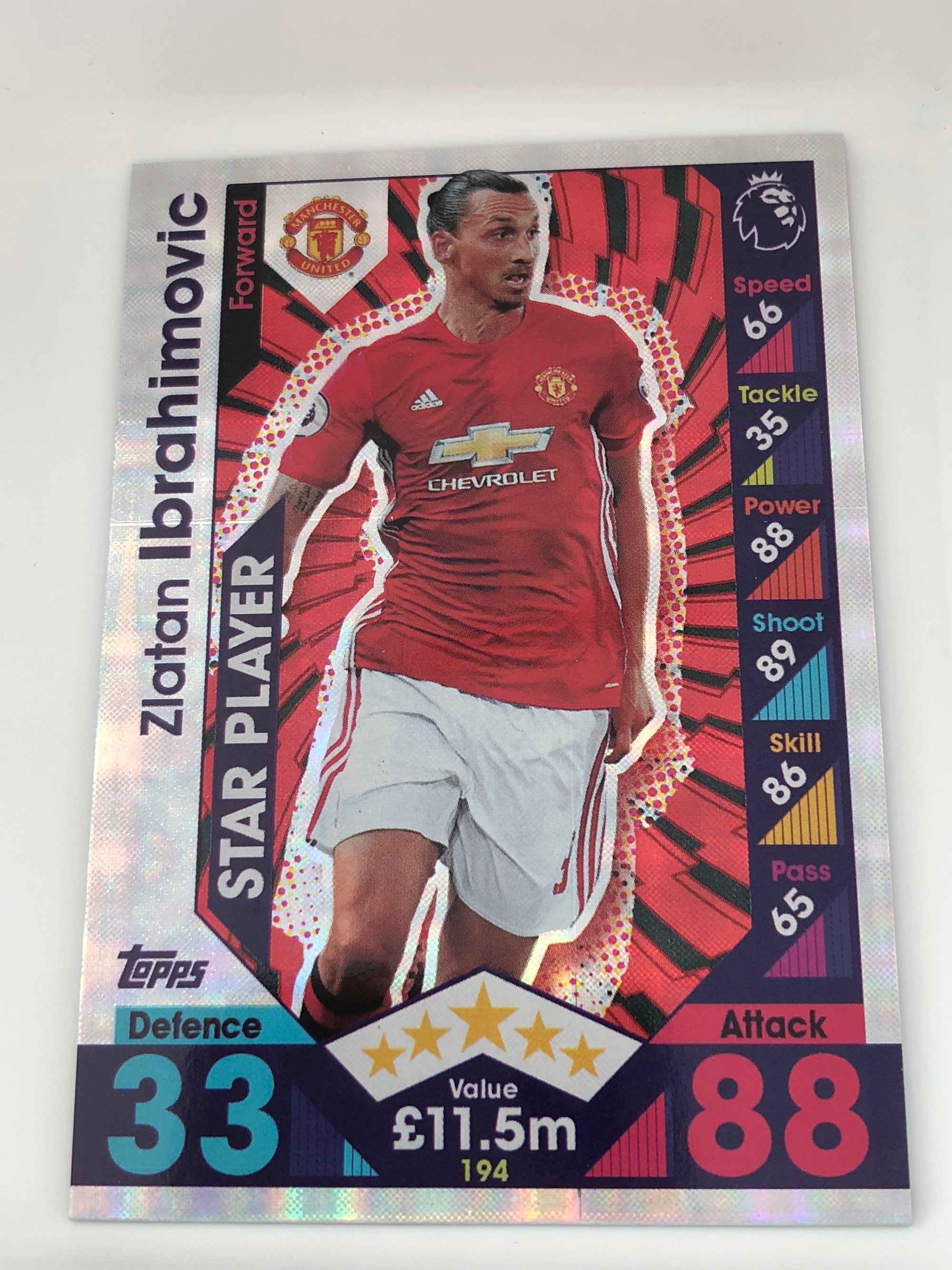 194. ZLATAN IBRAHIMOVIC - MANCHESTER UNITED - STAR PLAYER