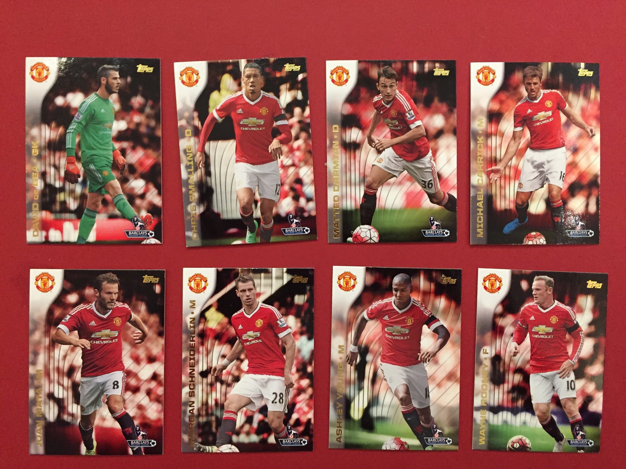 MANCHESTER UNITED - TOPPS PREMIER GOLD 2015