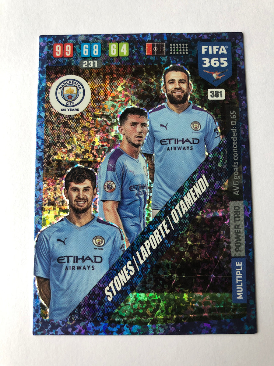 381. STONES / LAPORTE / OTAMENDI - MANCHESTER CITY - MULTIPLE POWER TRIO