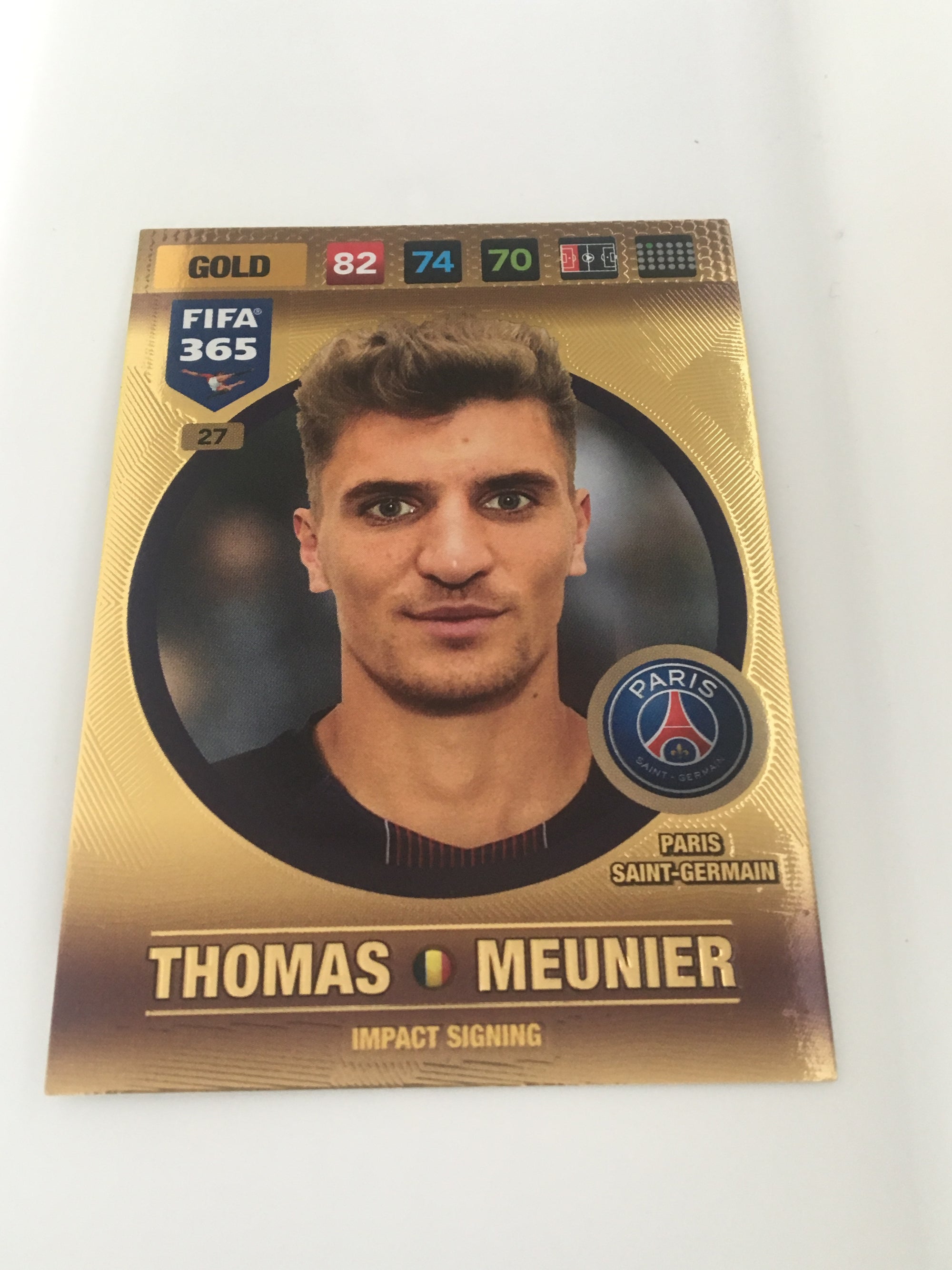 027. THOMAS MEUNIER - PARIS SAINT-GERMAIN - GOLD - IMPACT SIGNING
